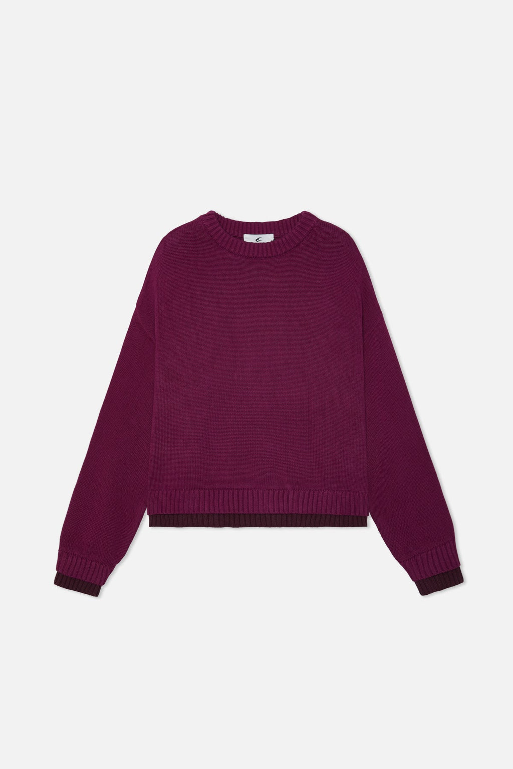 Double Burgundy Knit