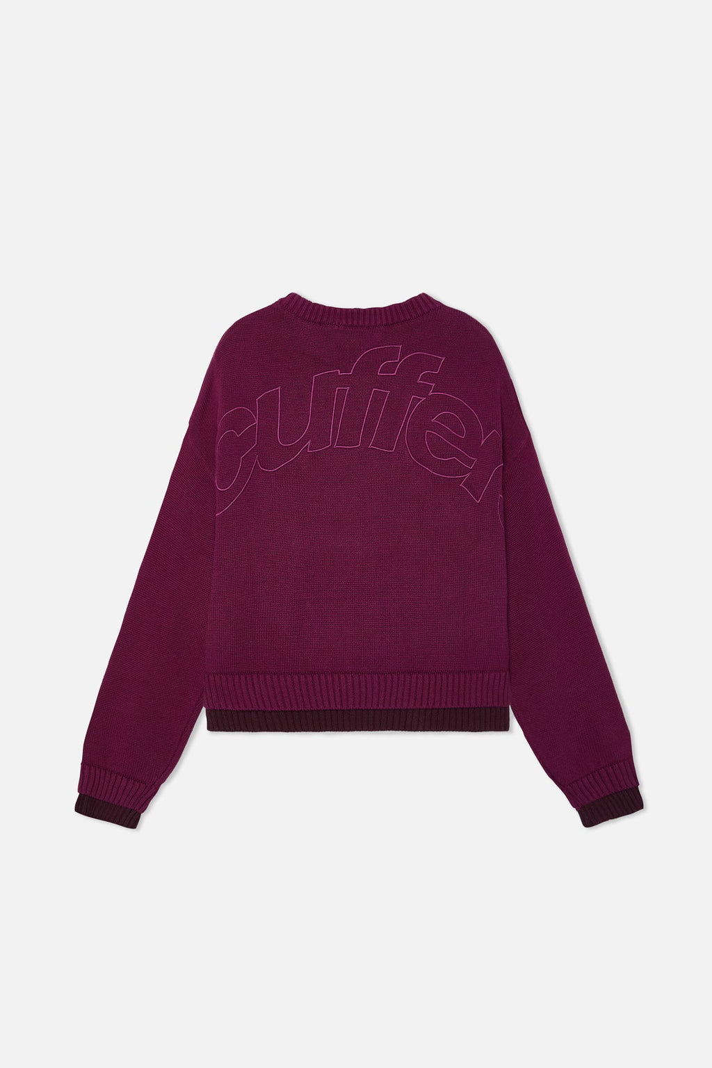 Double Burgundy Knit
