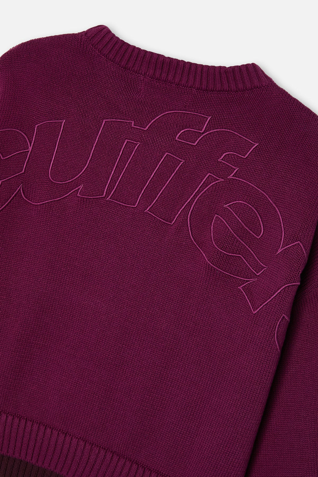Double Burgundy Knit