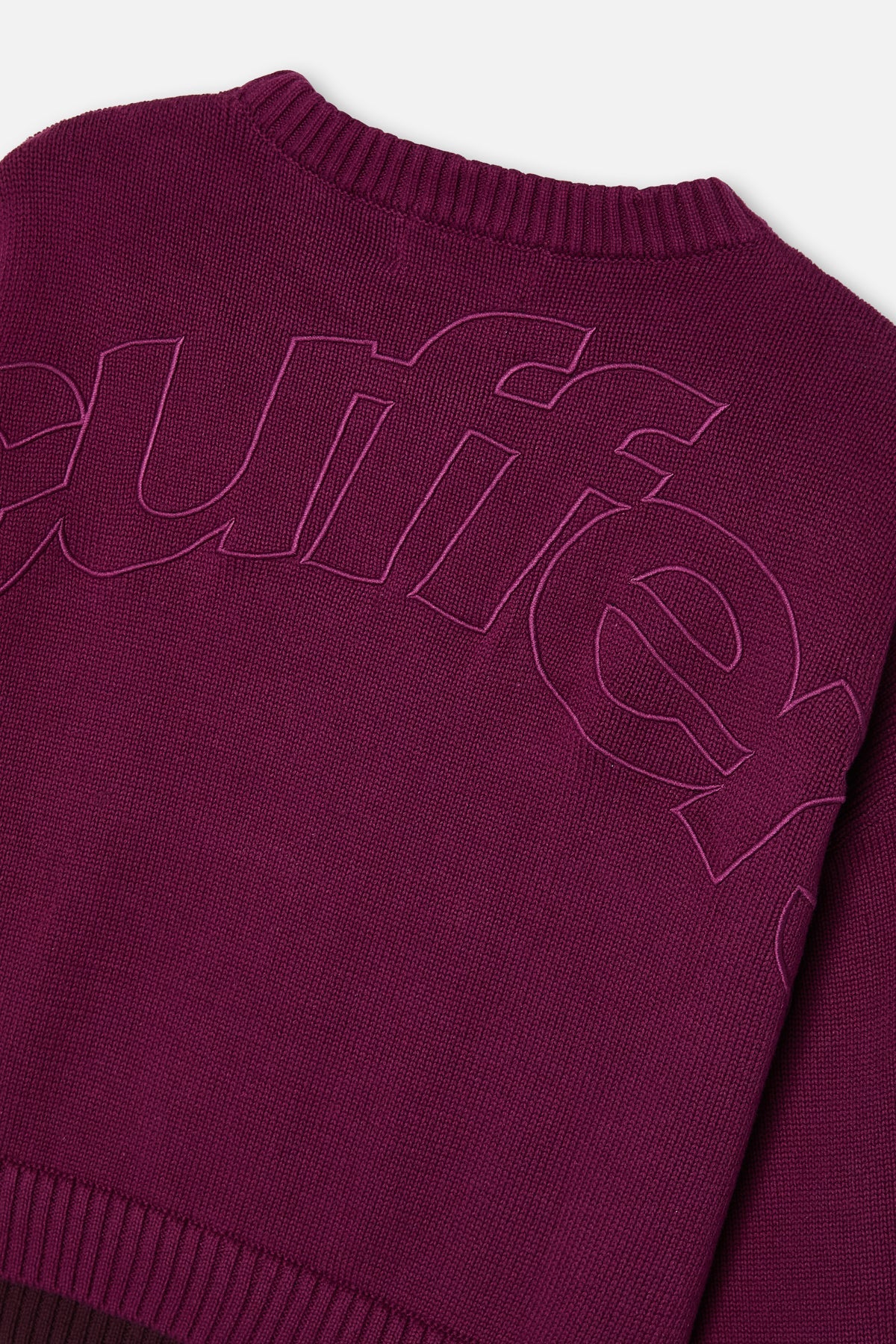 Double Burgundy Knit