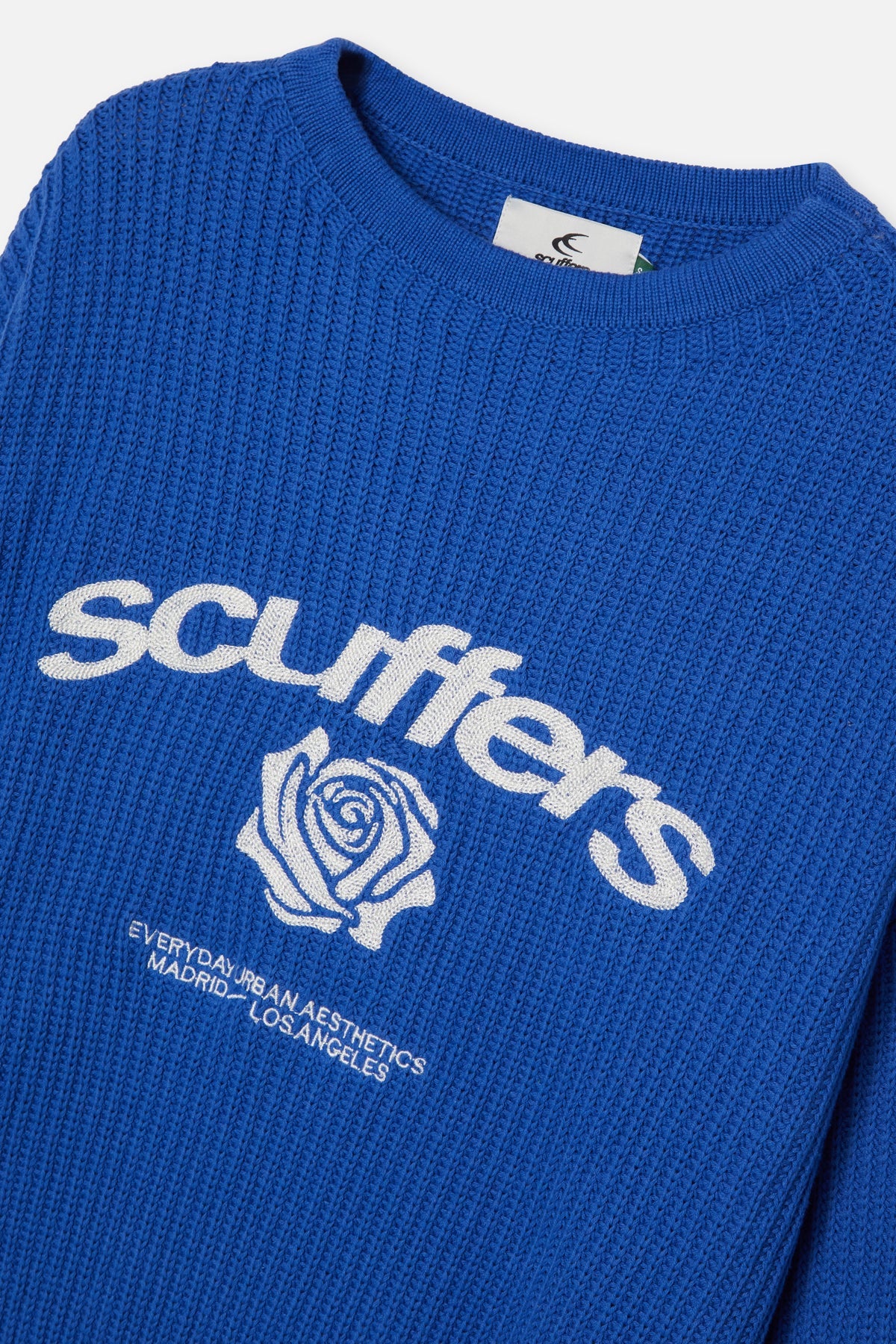 Rose Royal Blue Knit