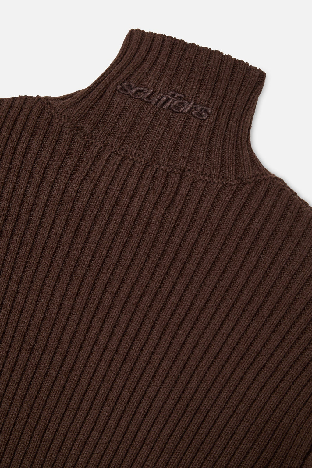Bawdy Knit Brown Zipper