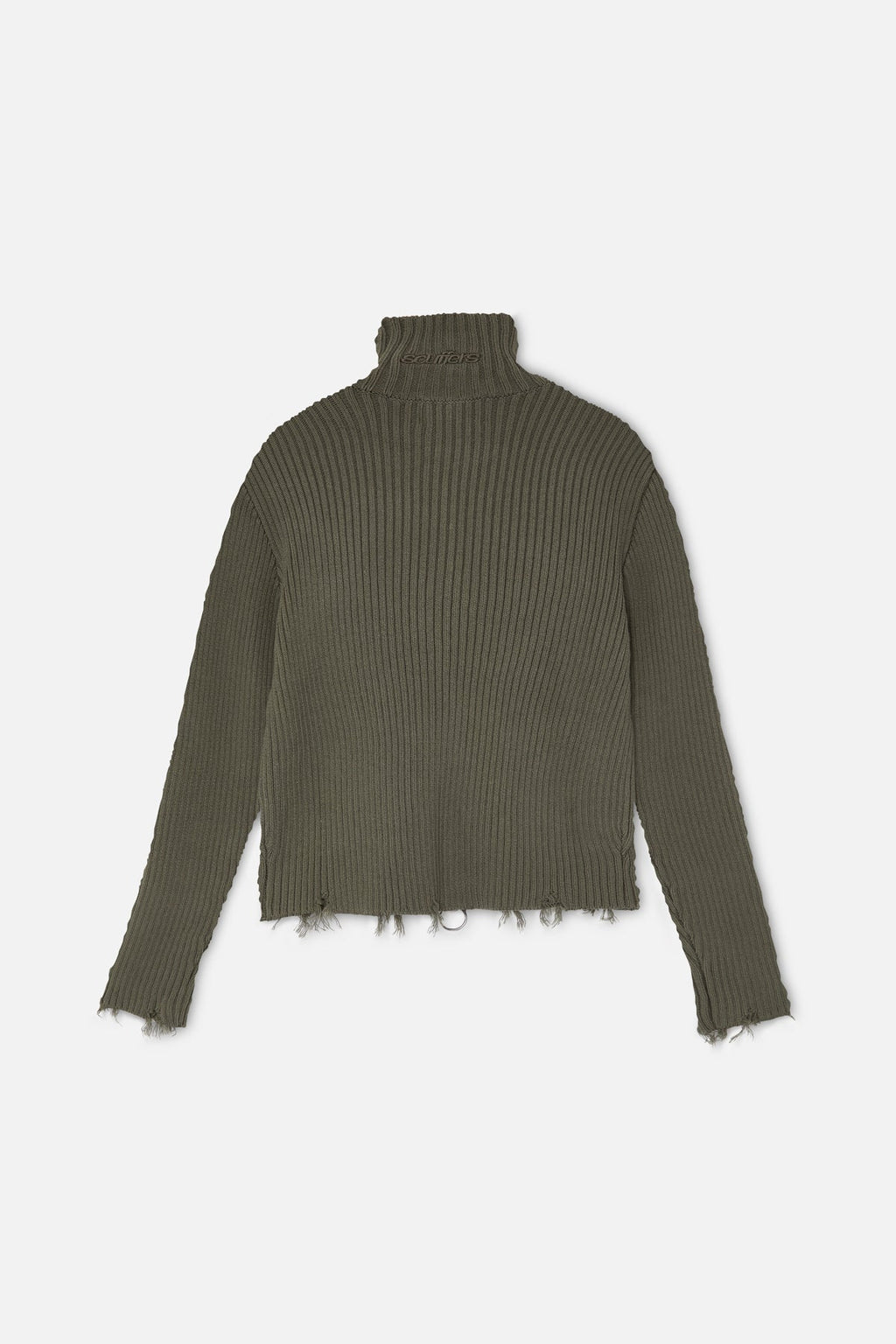 Bawdy Knit Green Zipper