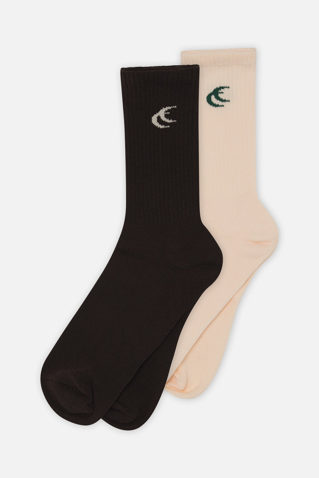 Iconic Brown & Ecru Socks