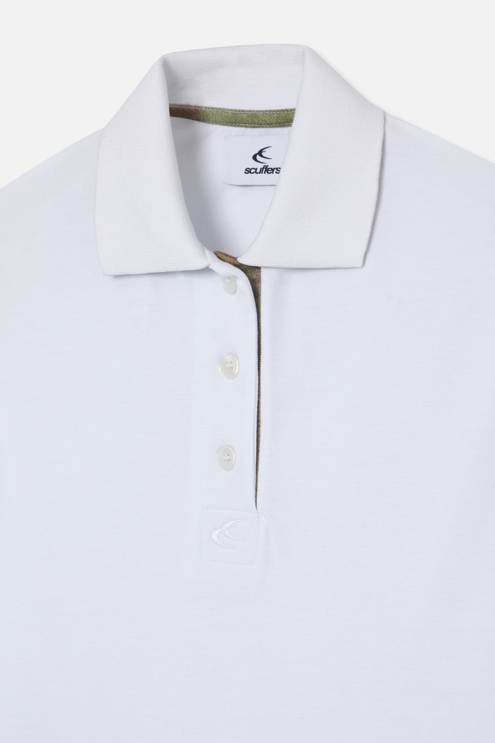 Camo White Polo