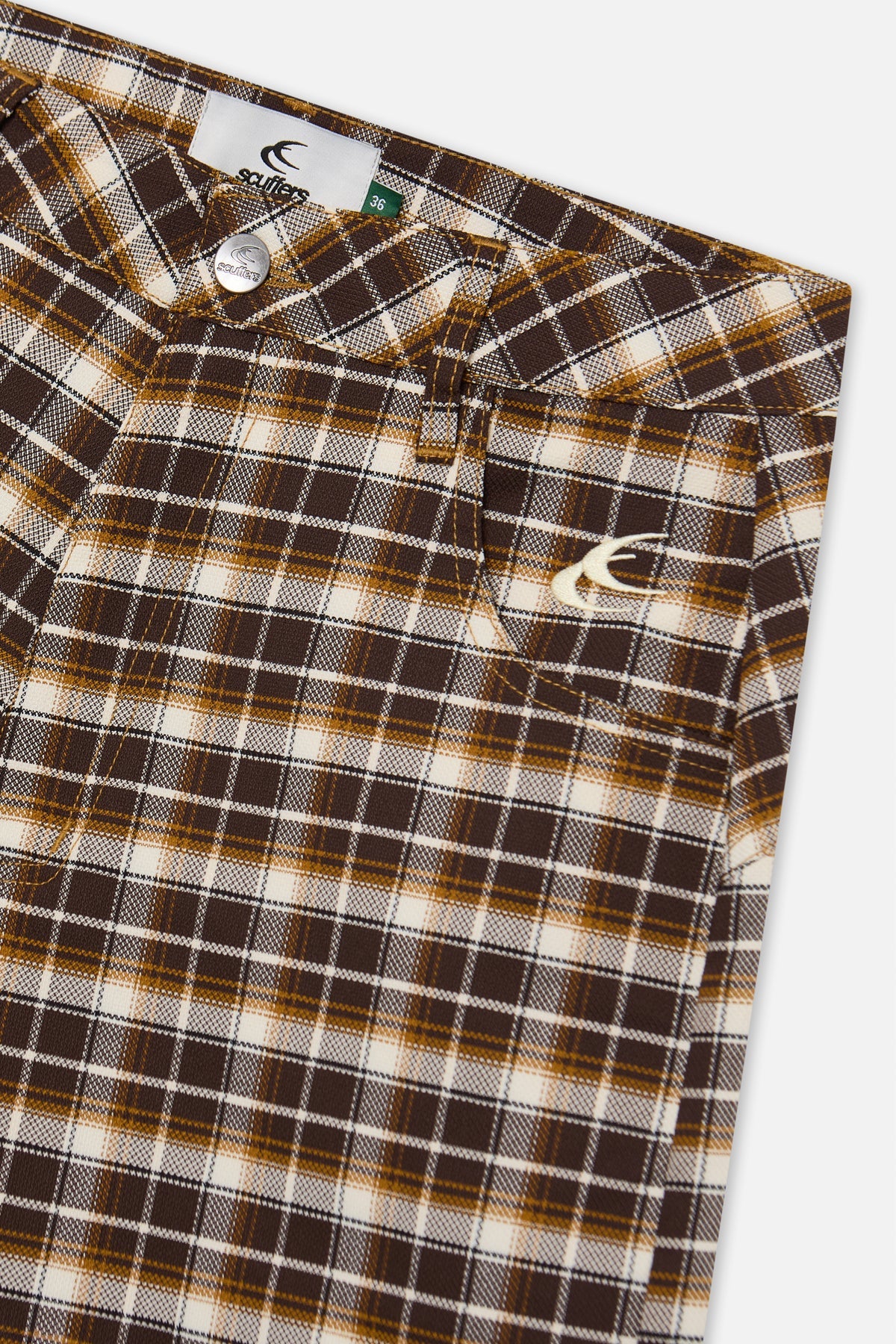 Checkered Brown Jorts