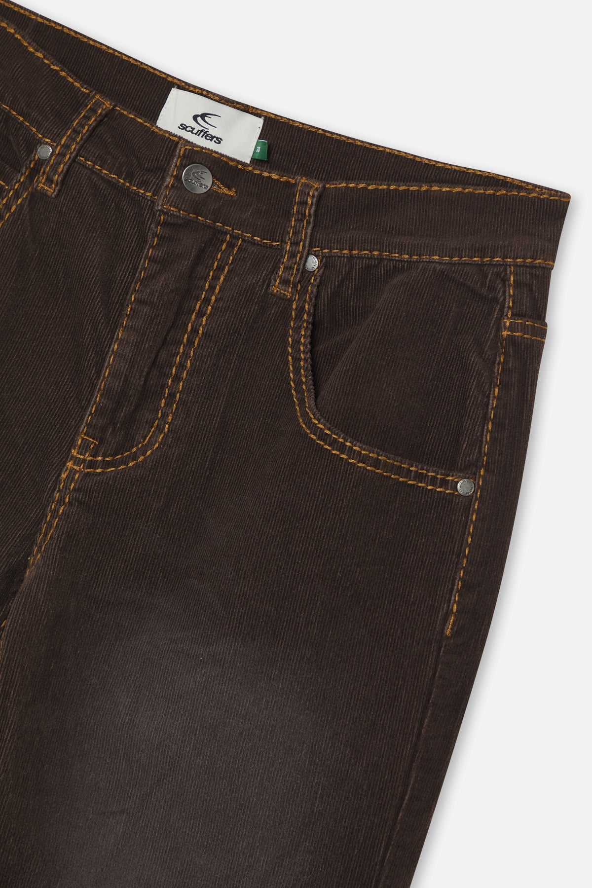 Corduroy Flared Brown Pants