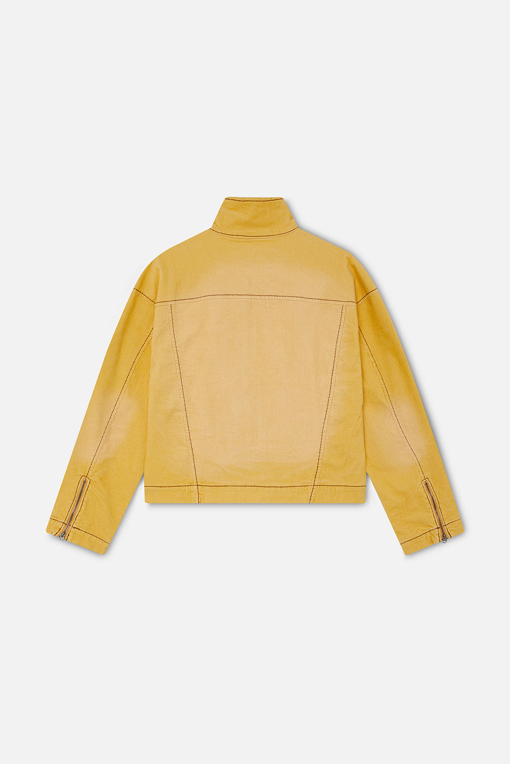 Corduroy Flared Yellow Jacket