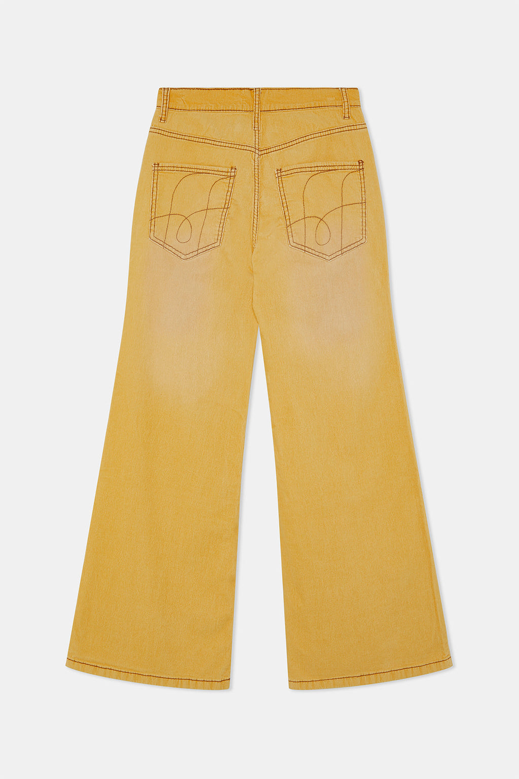 Corduroy Flared Yellow Pants