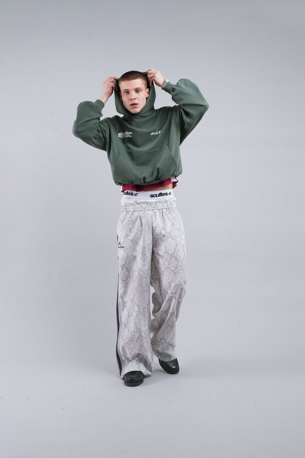 Snake Light Grey Tech Pants