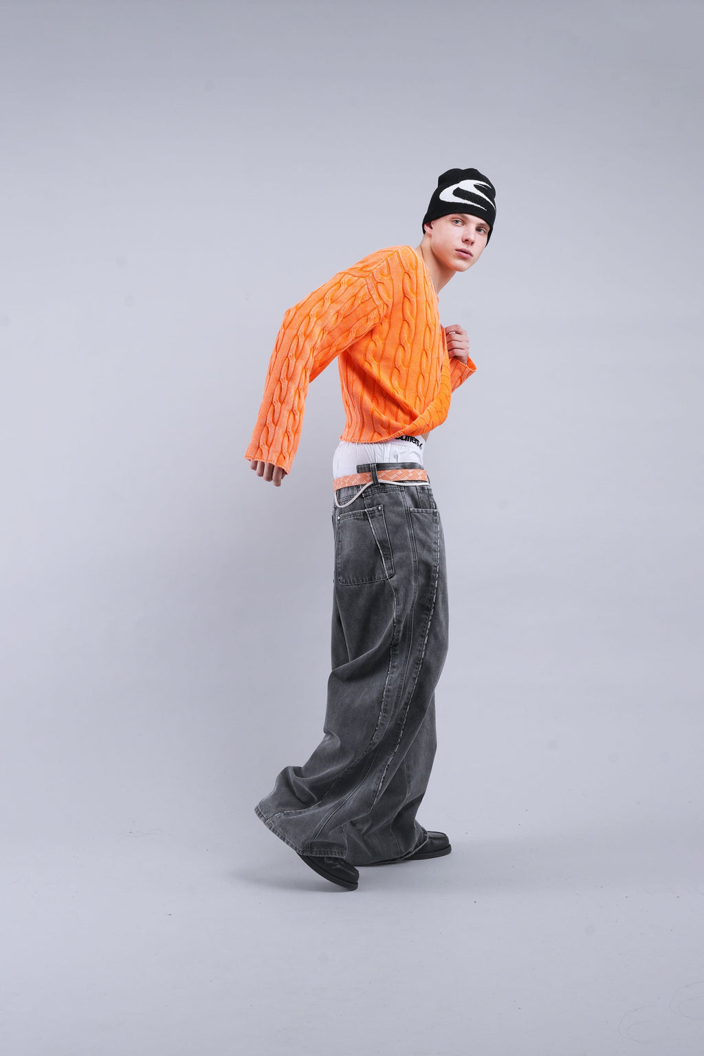 New Trench Orange Knit