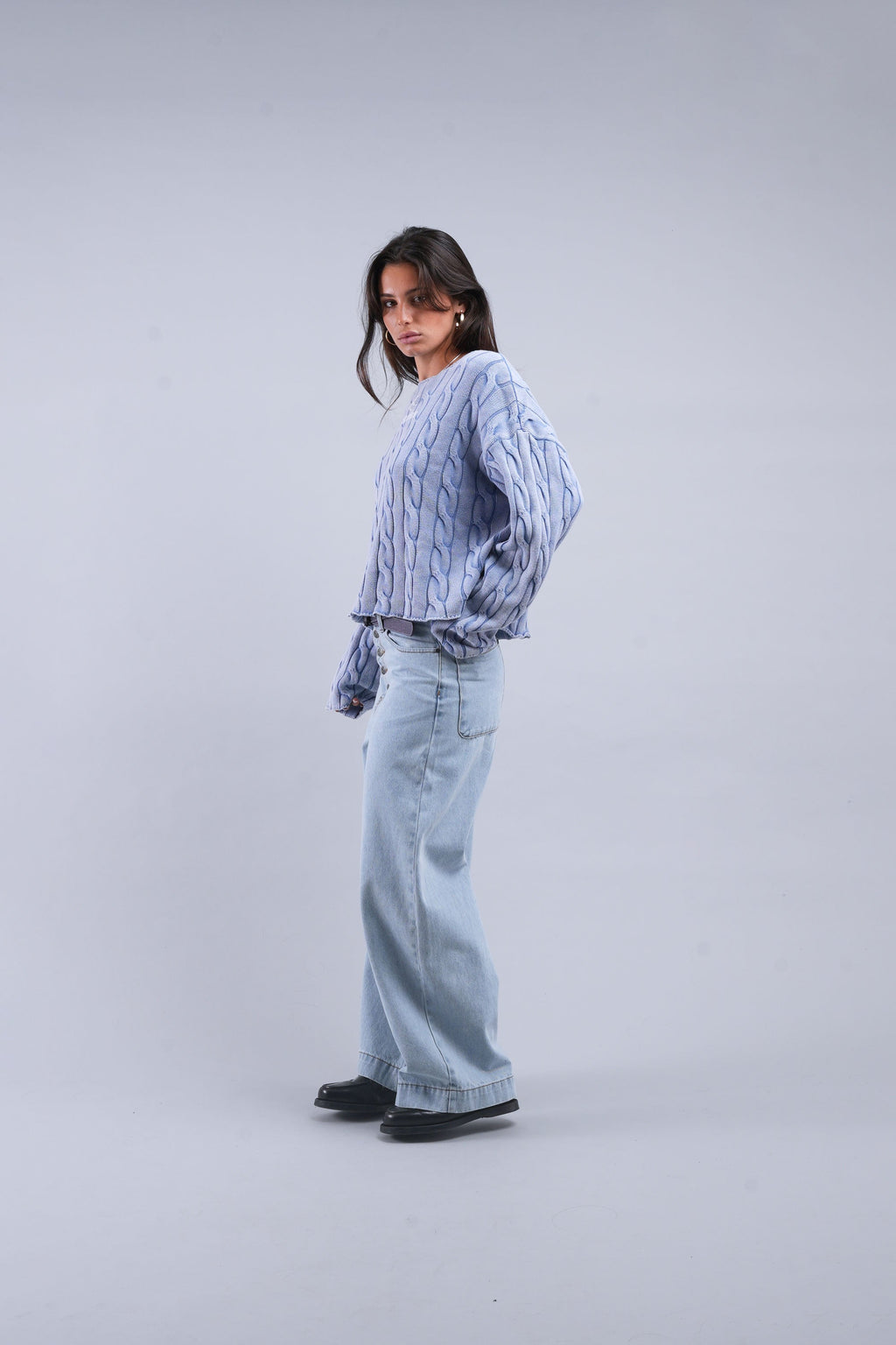 New Trench Blue Knit