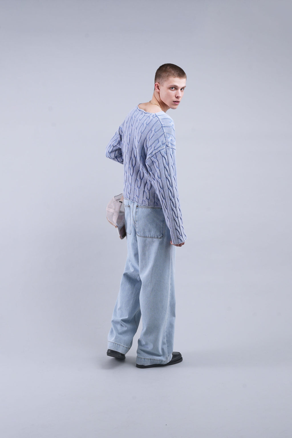 New Trench Blue Knit