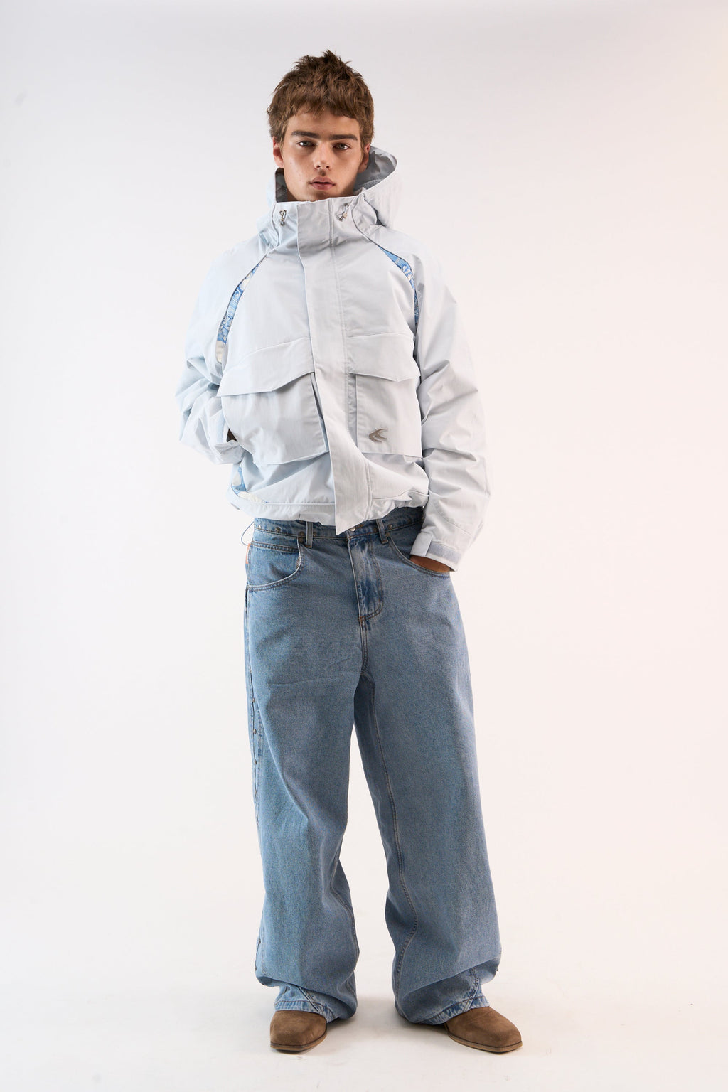 New Essential Light Blue Windbreaker