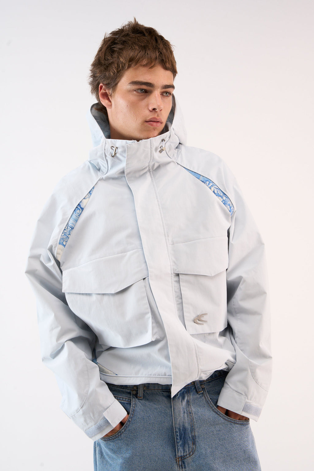 New Essential Light Blue Windbreaker