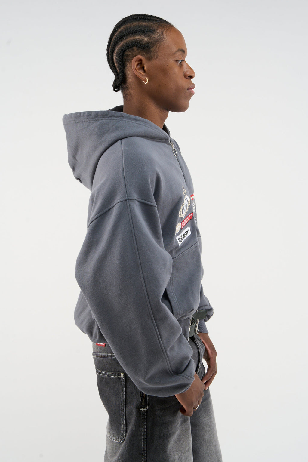 Mayor Dusty Blue Zipper