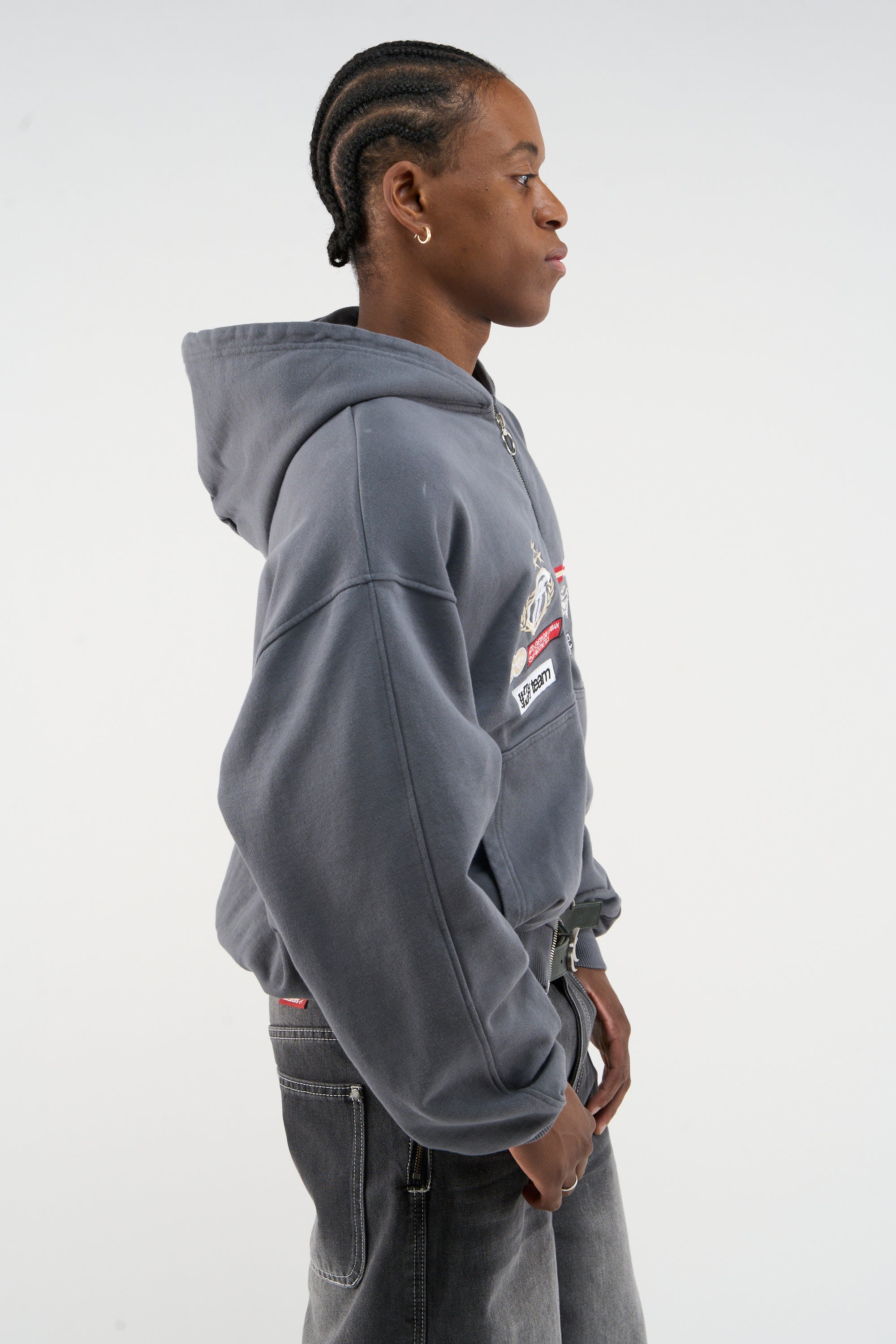 Mayor Dusty Blue Zipper