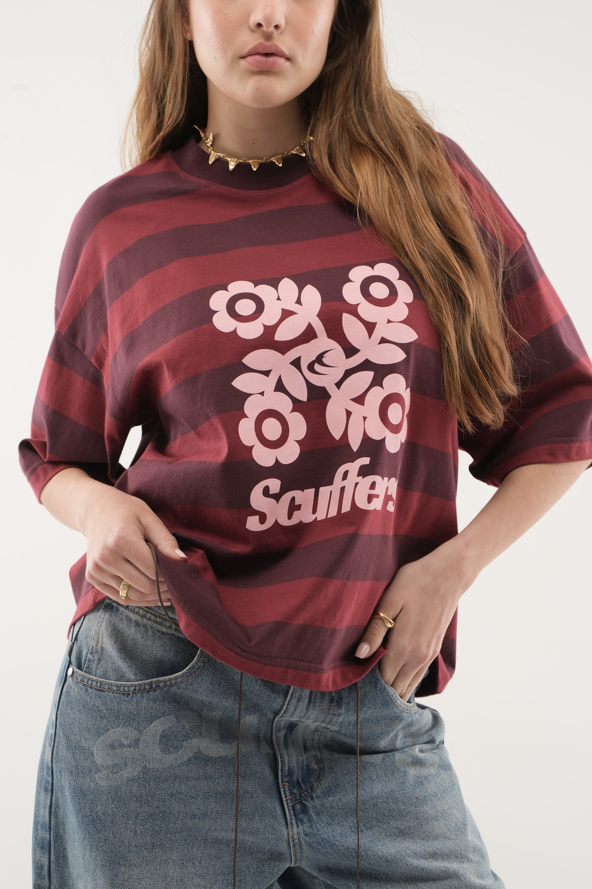 Pollen Burgundy T-Shirt