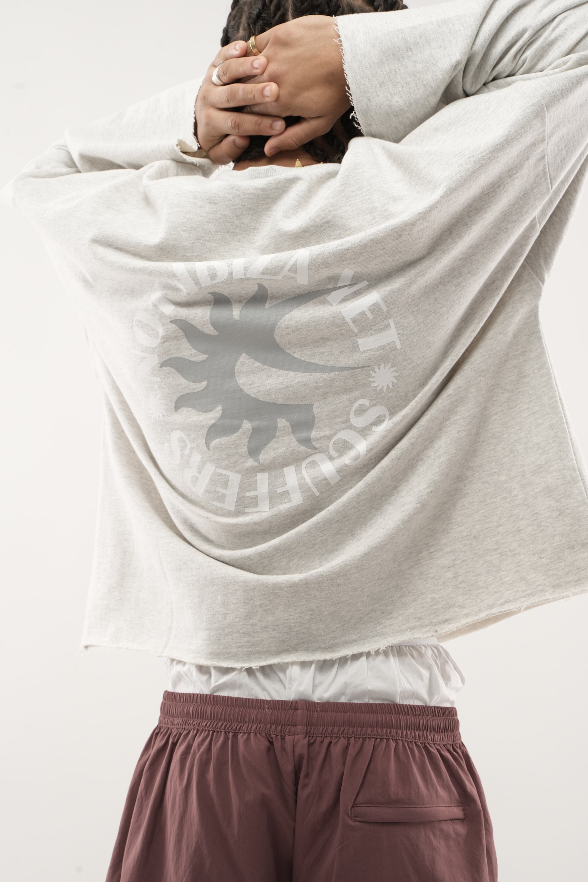 Not Ibiza Again Melange Sweatshirt