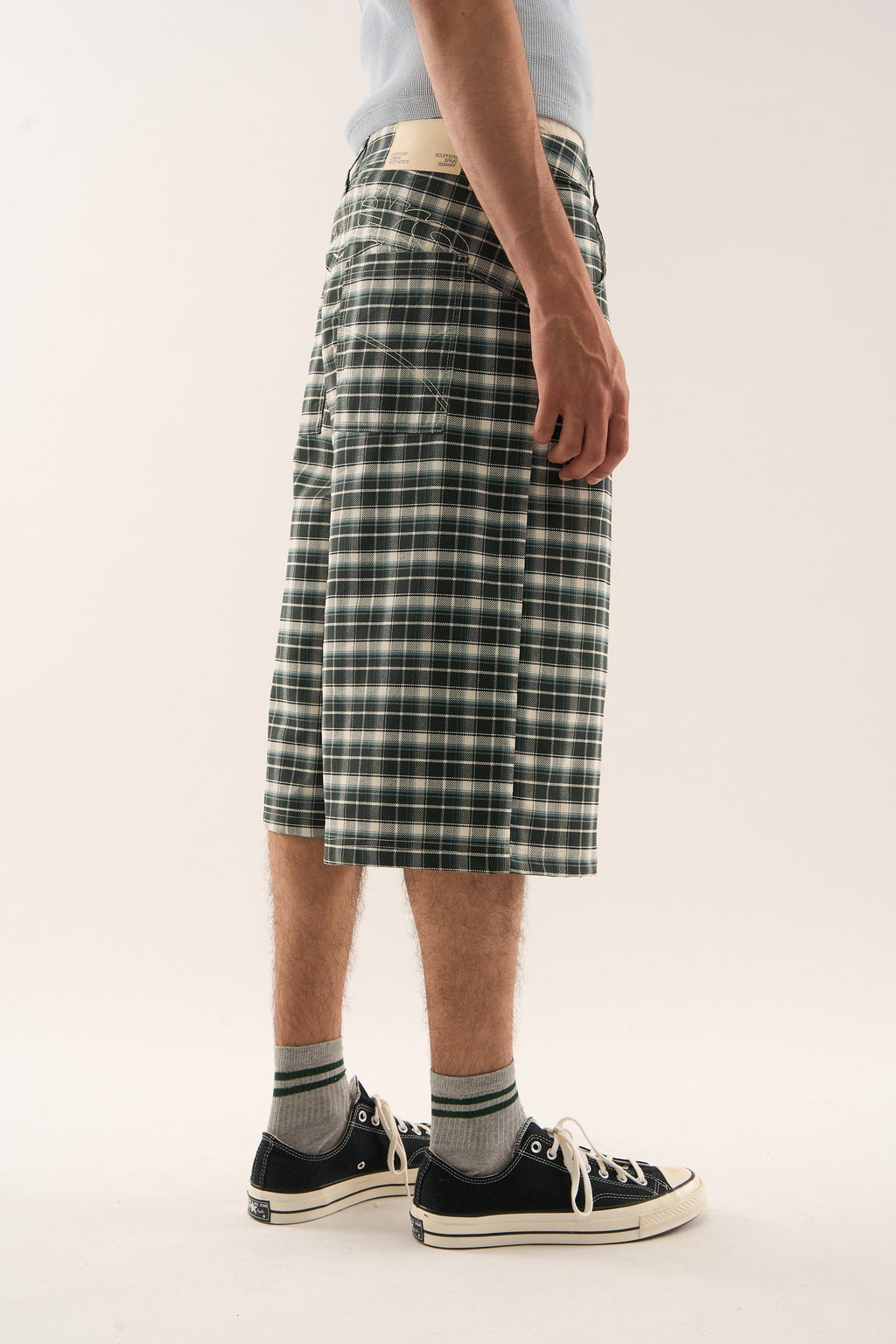 Checkered Green Jorts