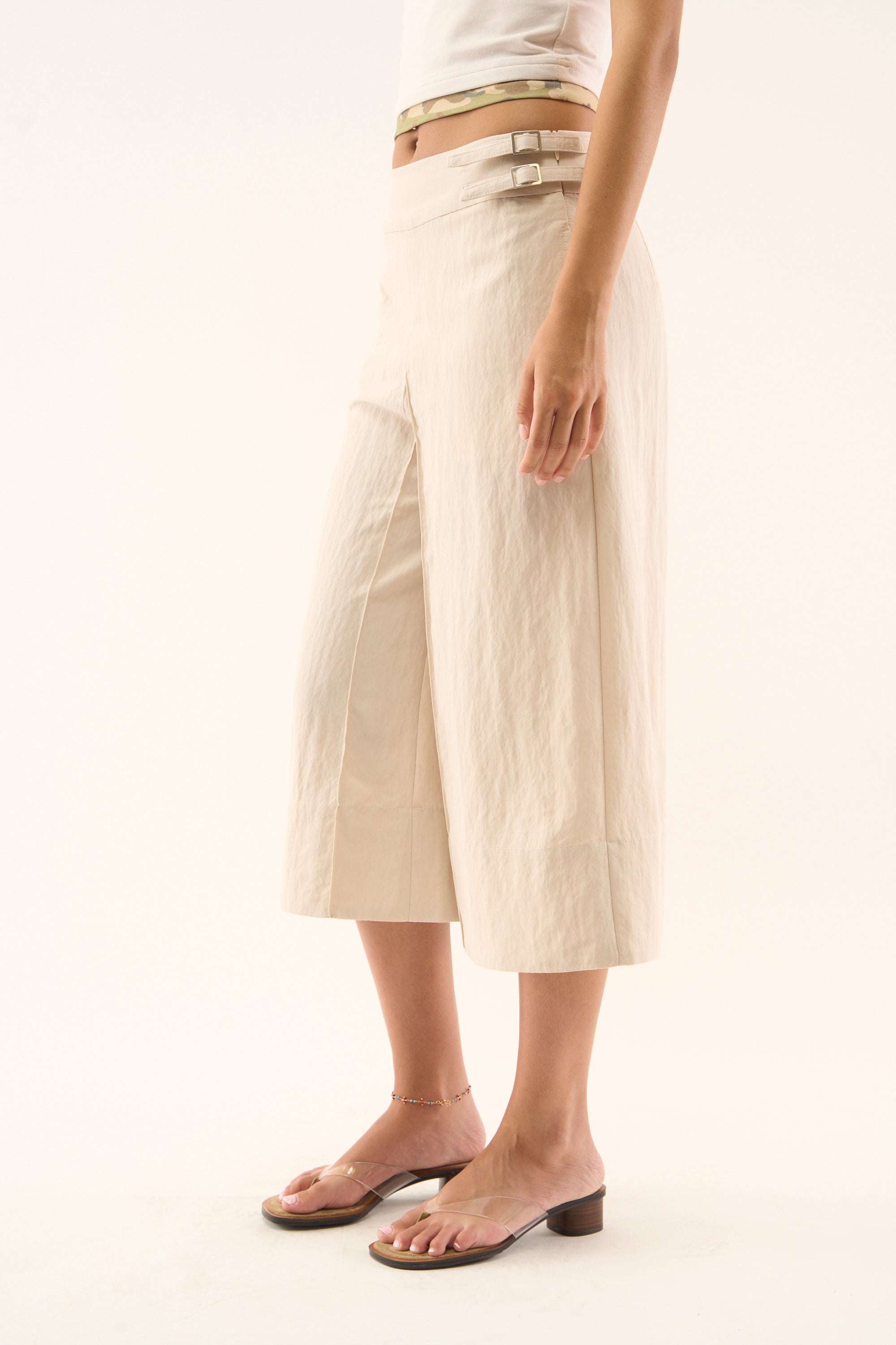 Panel Ecru Pants