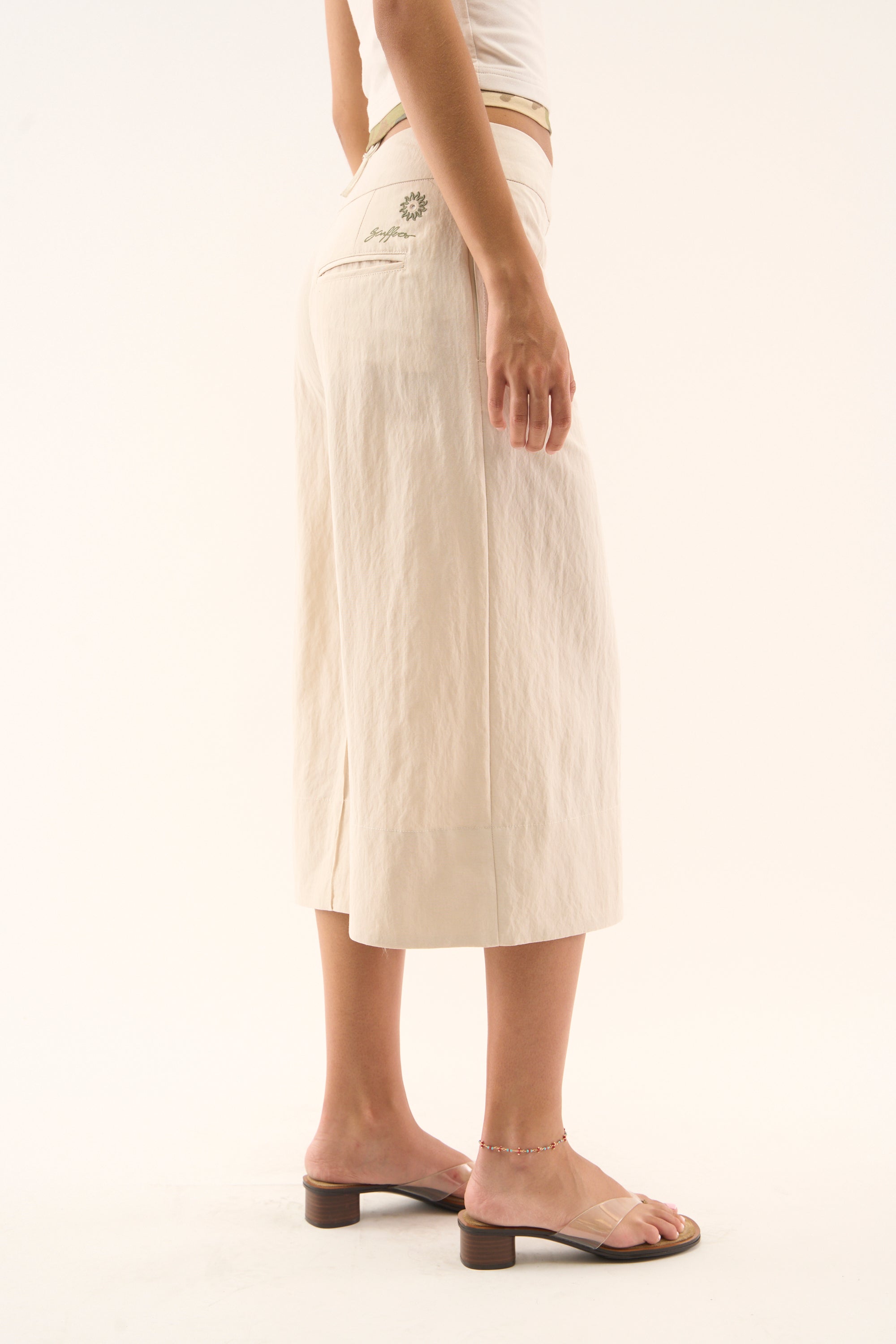 Panel Ecru Pants