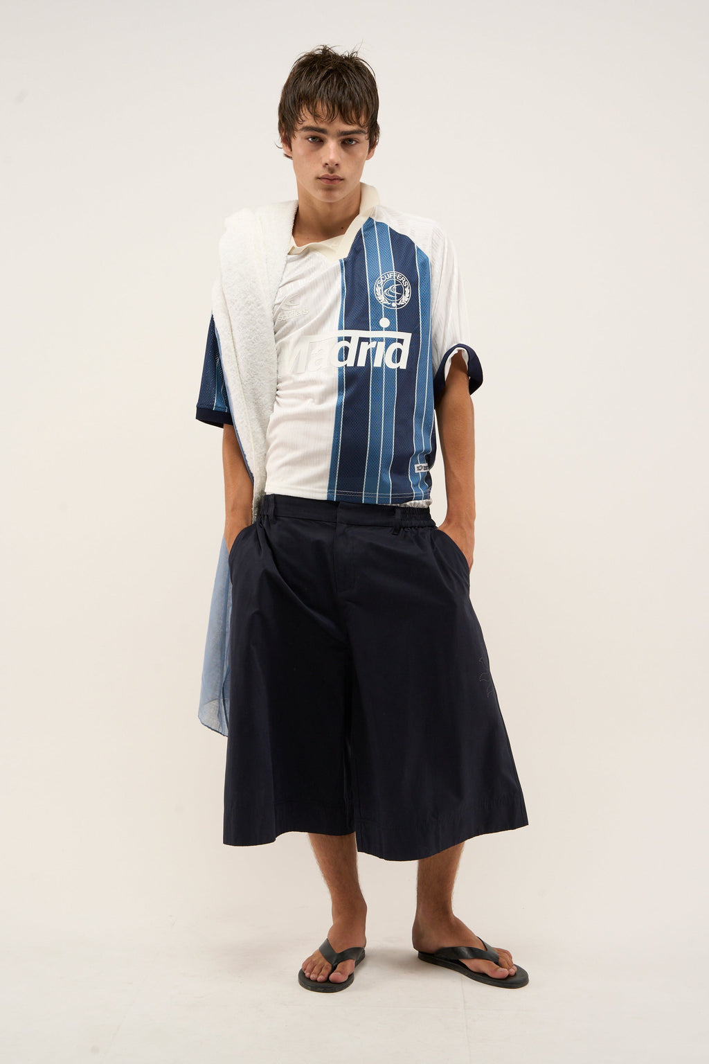 Madrid Navy & White Football T-Shirt