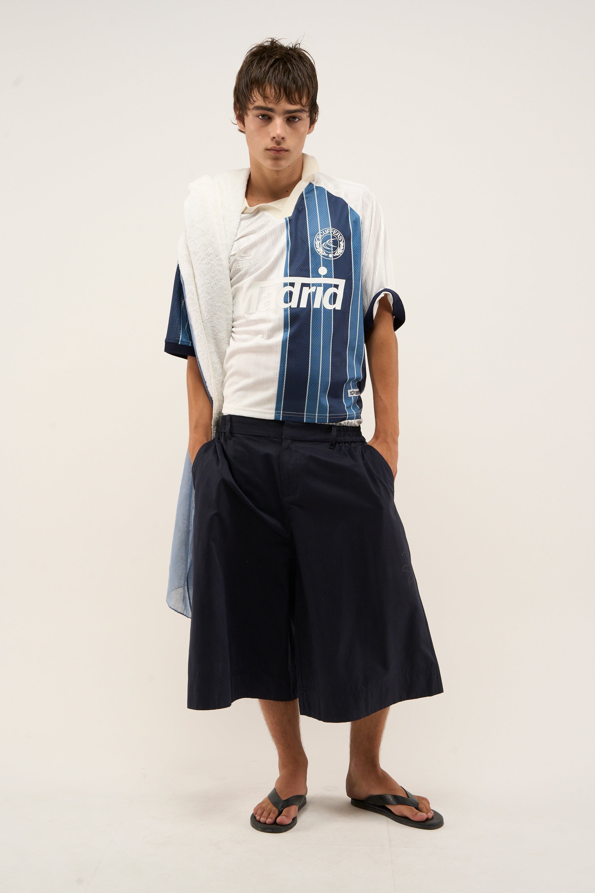 Madrid Navy & White Football T-Shirt