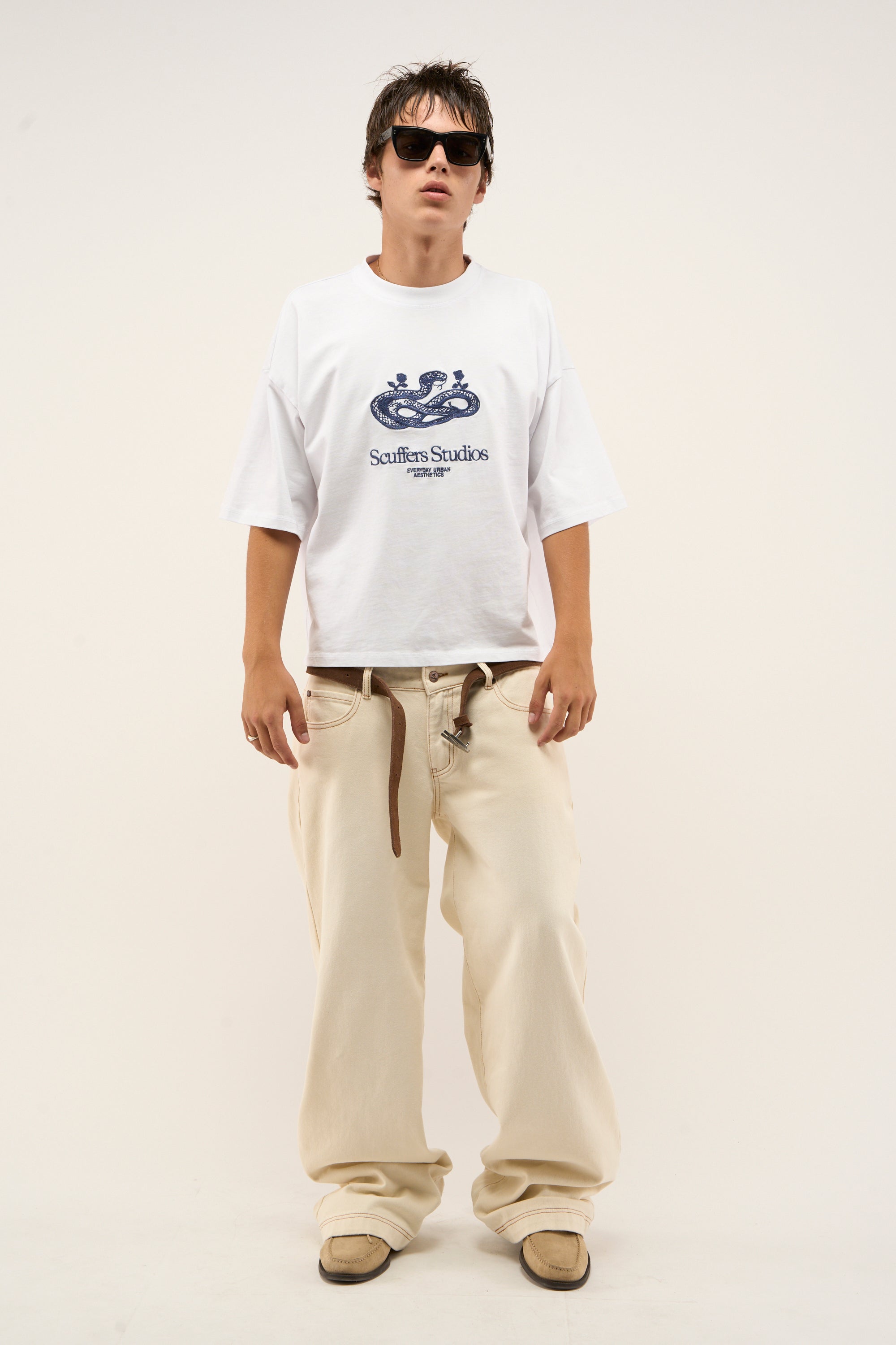 Snake White T-Shirt