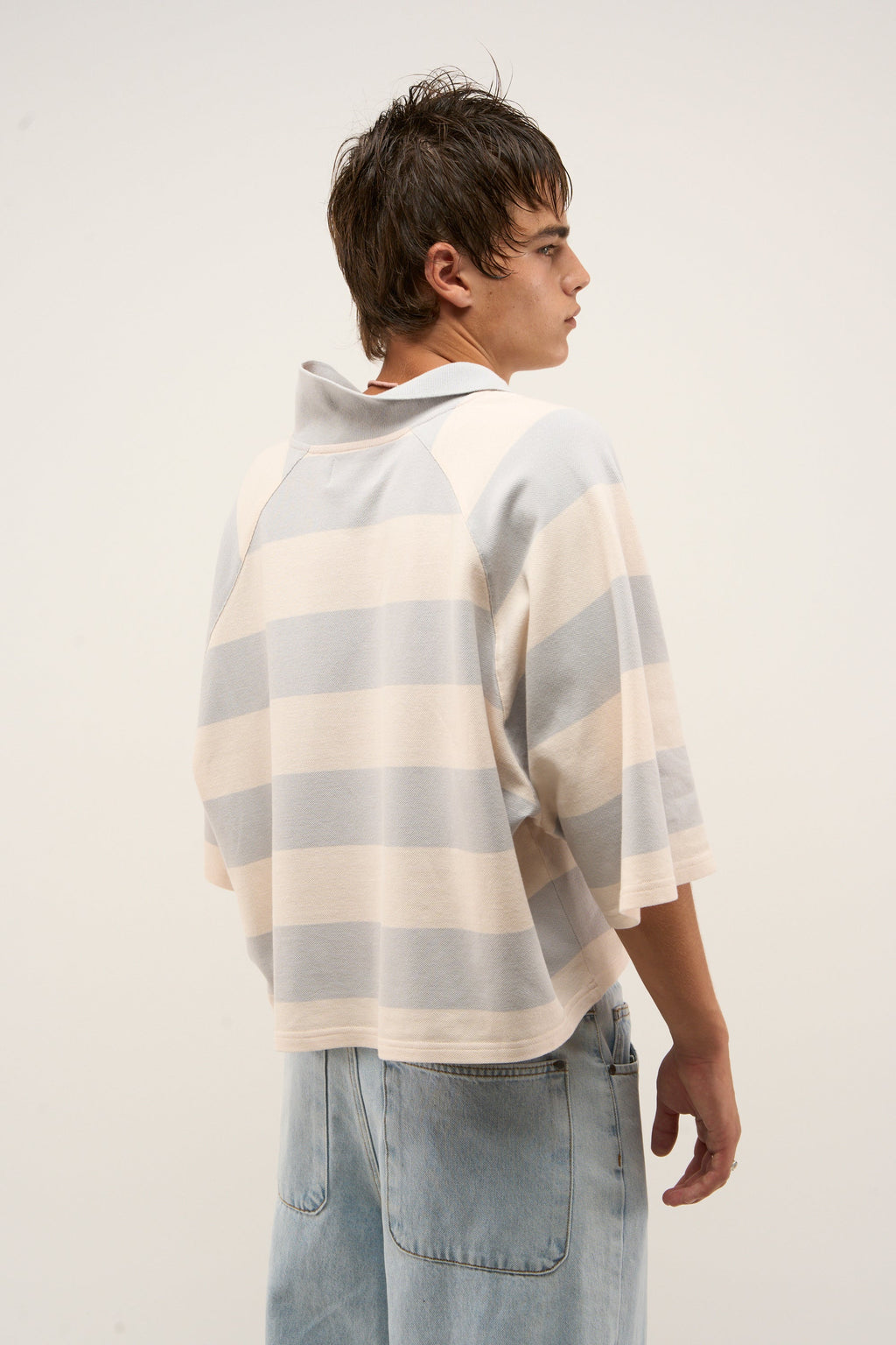 Signature Light Blue Striped Polo