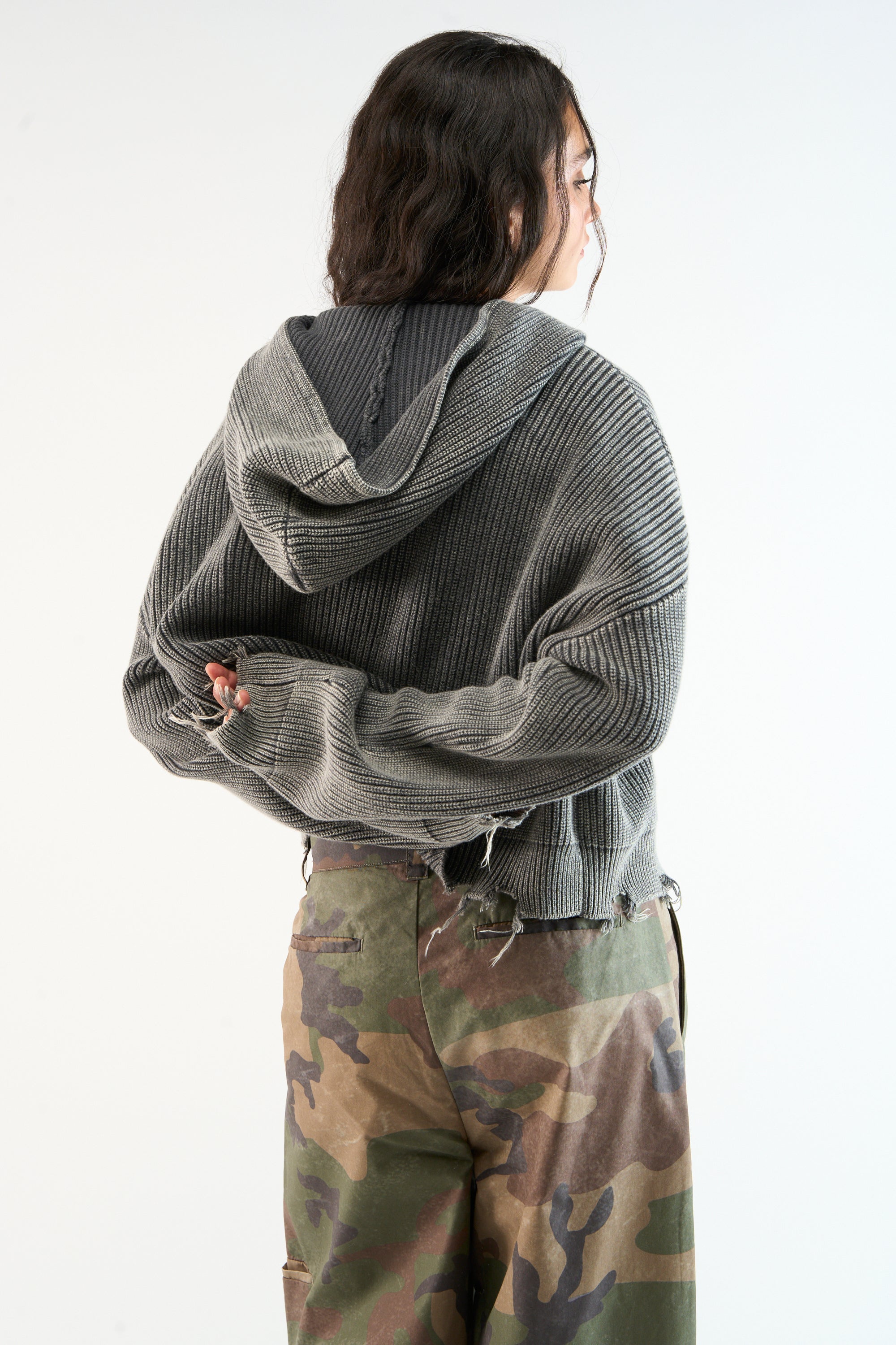 New Light Dark Buzz Knit Zipper