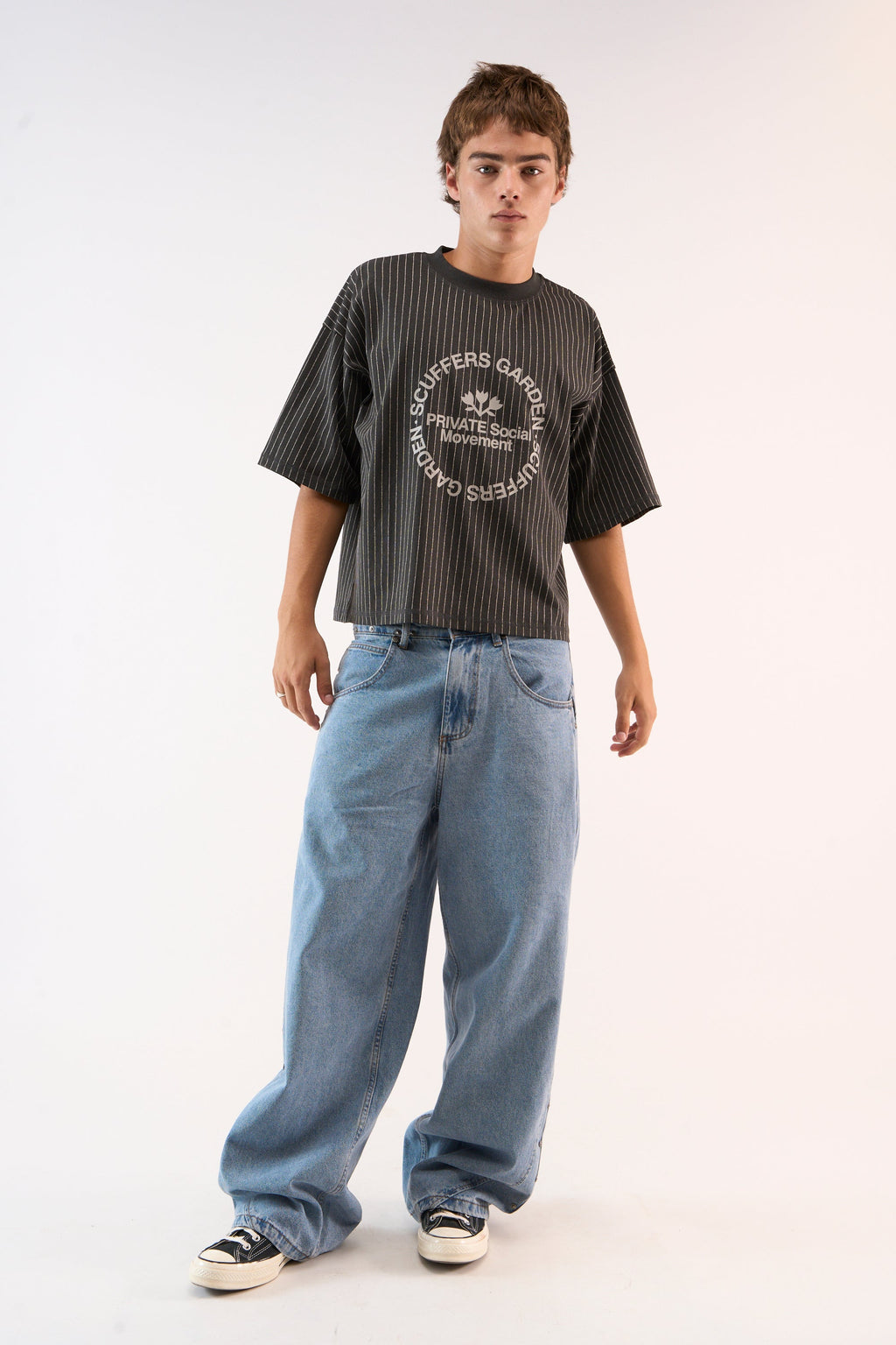 Pinstripe Dark T-Shirt