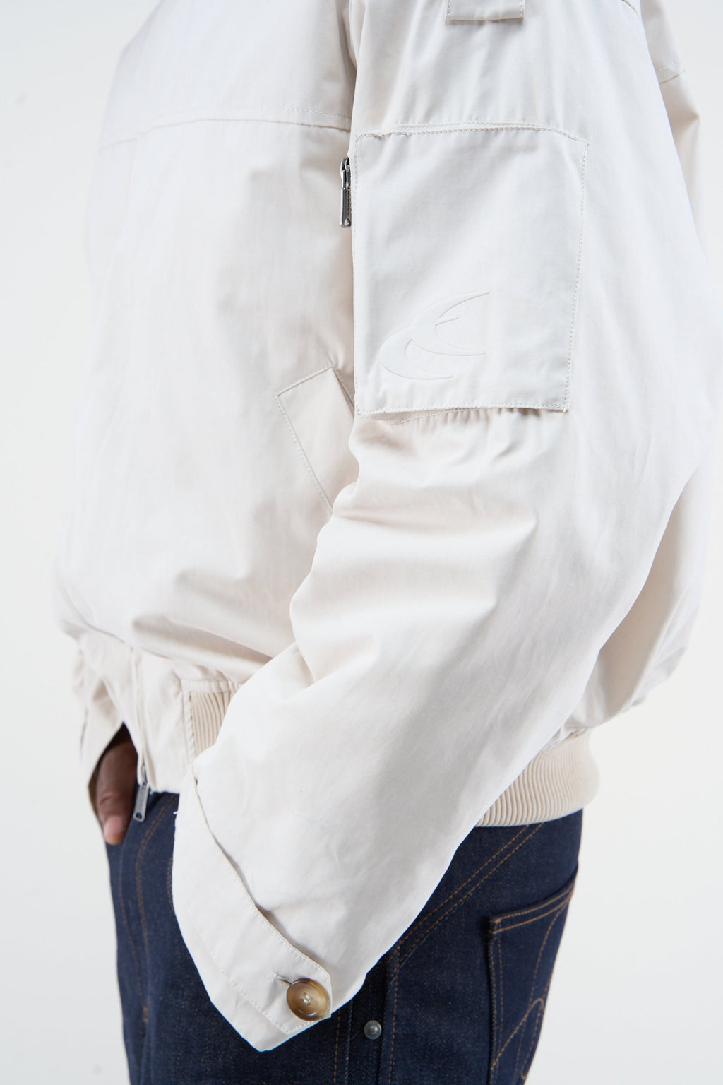 London Ecru Bomber Jacket