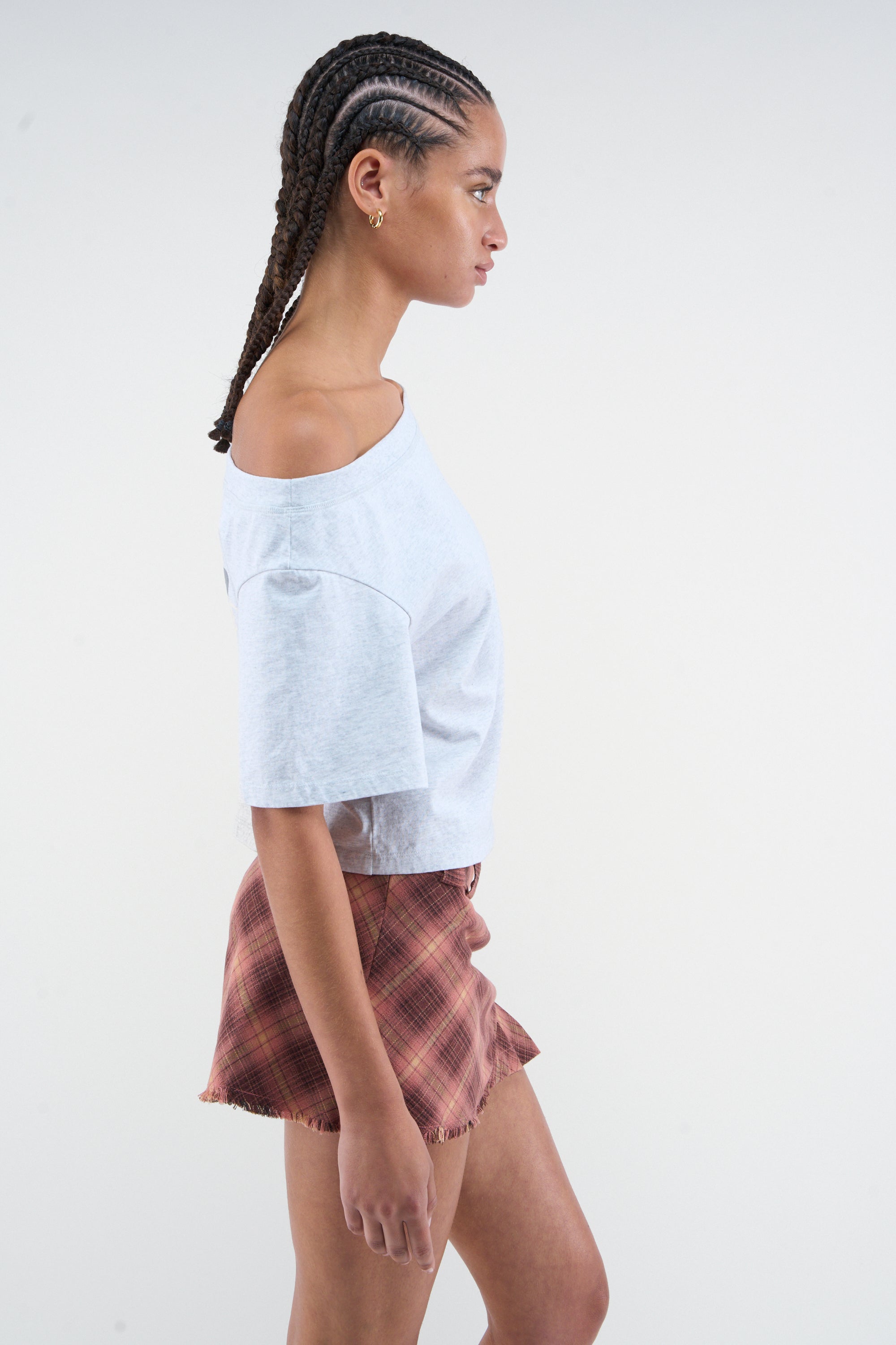 Over Grey Melange T-Shirt