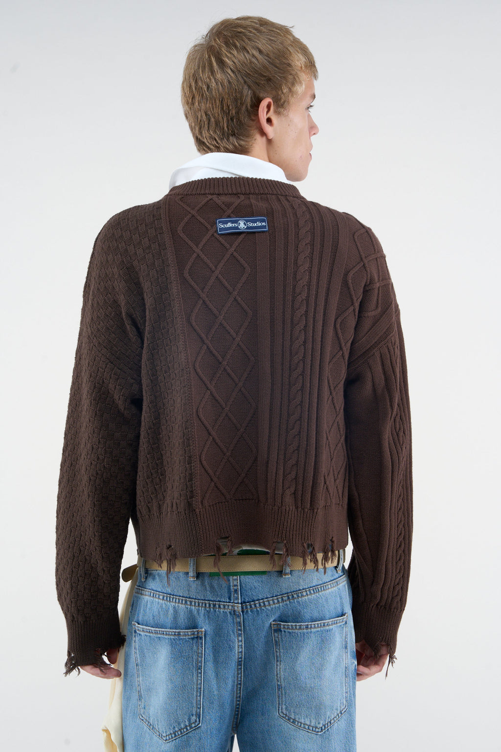 Split Brown Knit