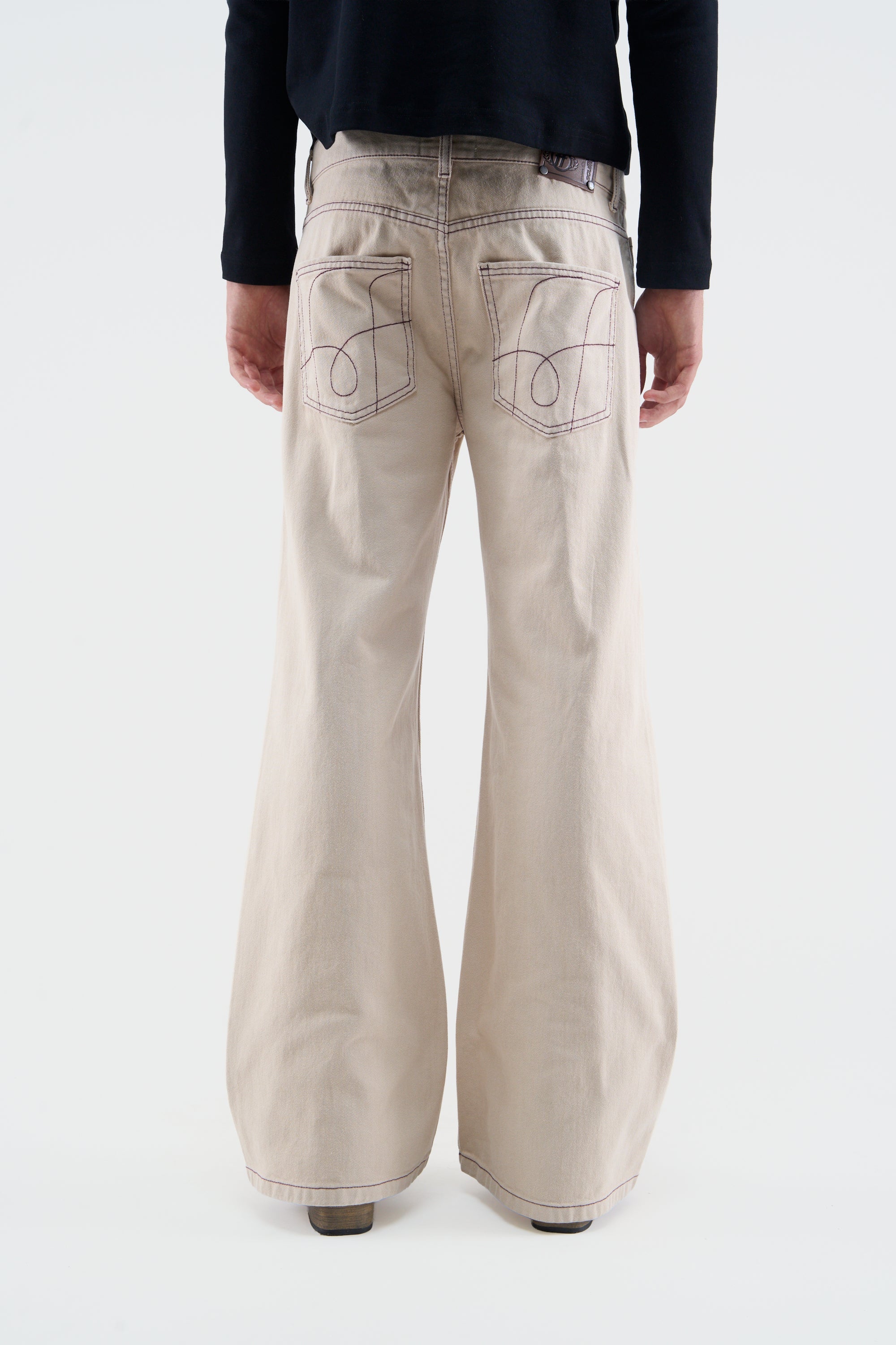 New Flared Ecru Pants