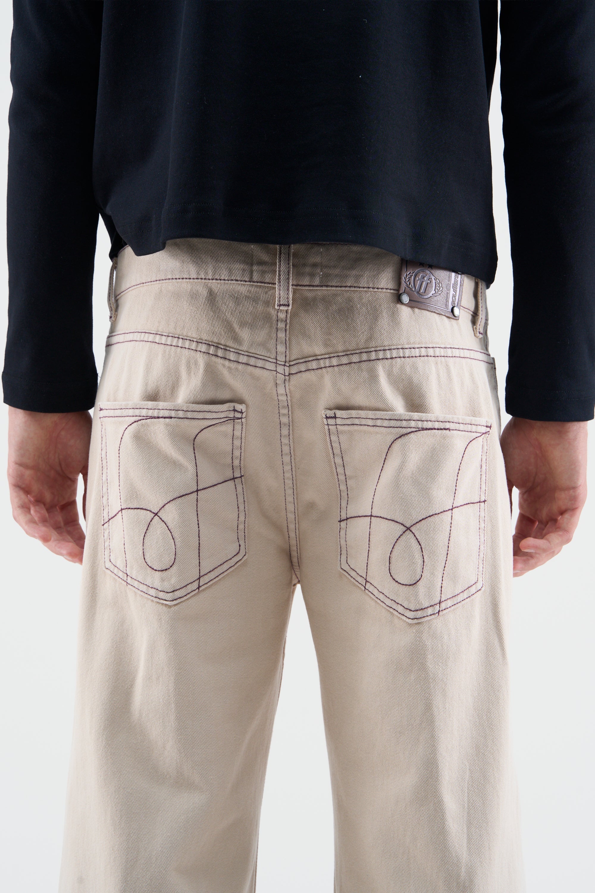 New Flared Ecru Pants