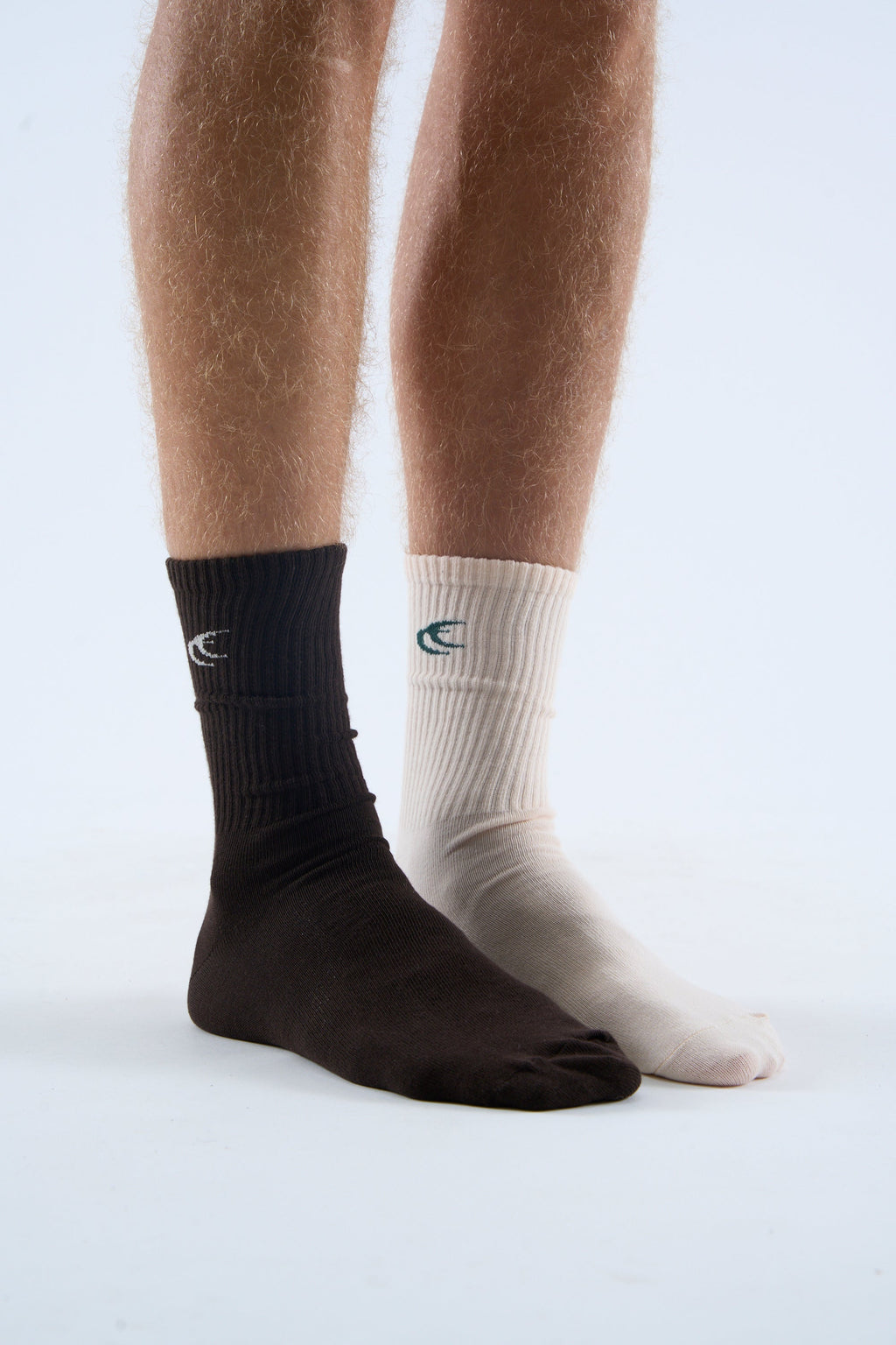 Iconic Brown & Ecru Socks