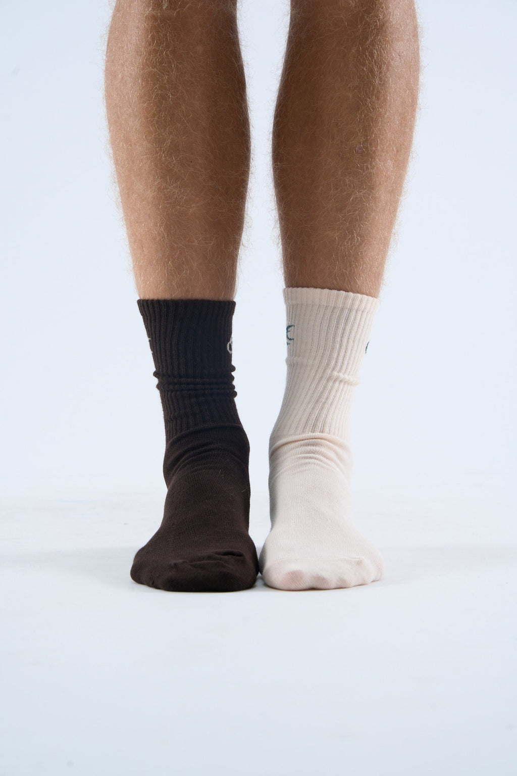 Iconic Brown & Ecru Socks
