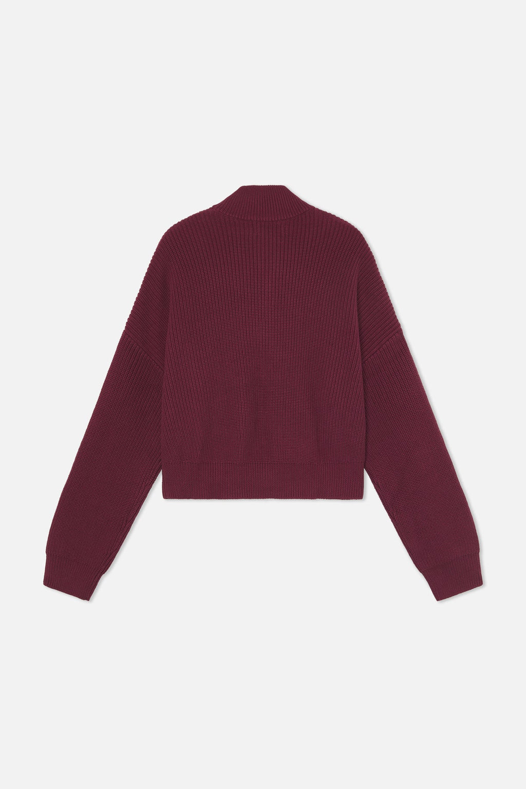 Delore Burgundy Knit Zipper