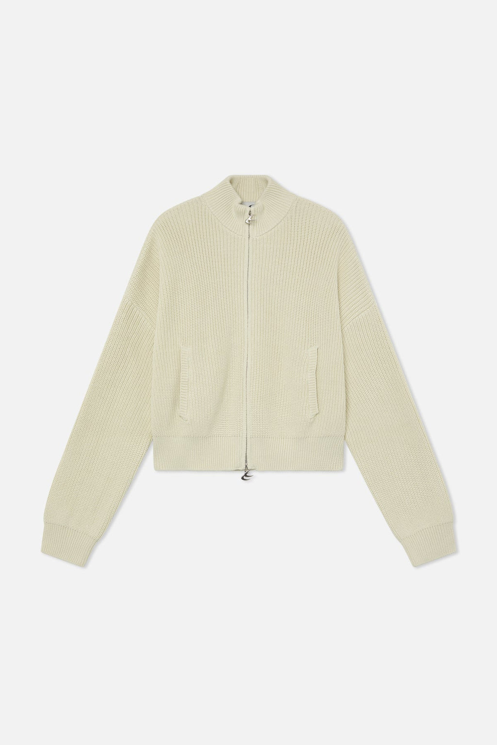 Delore Ecru Knit Zipper