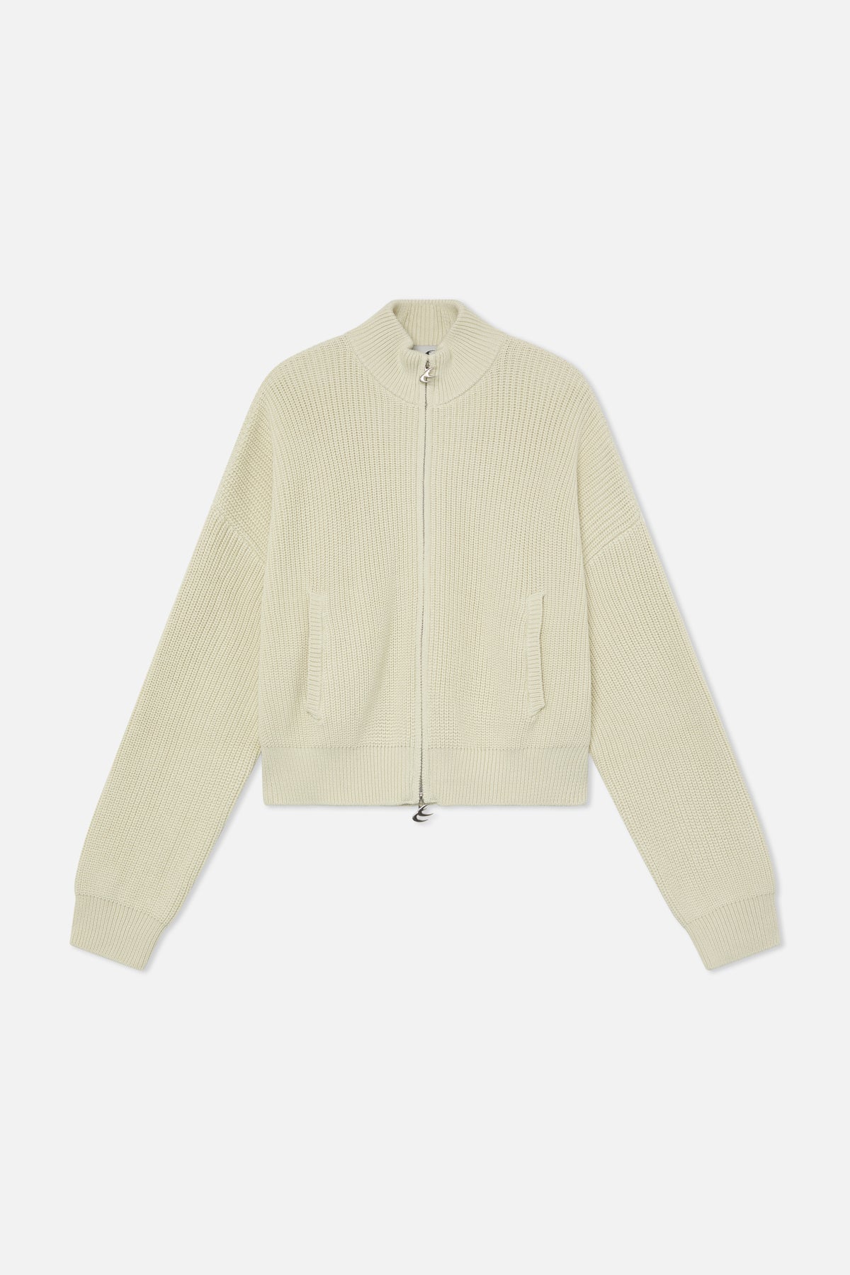 Delore Ecru Knit Zipper