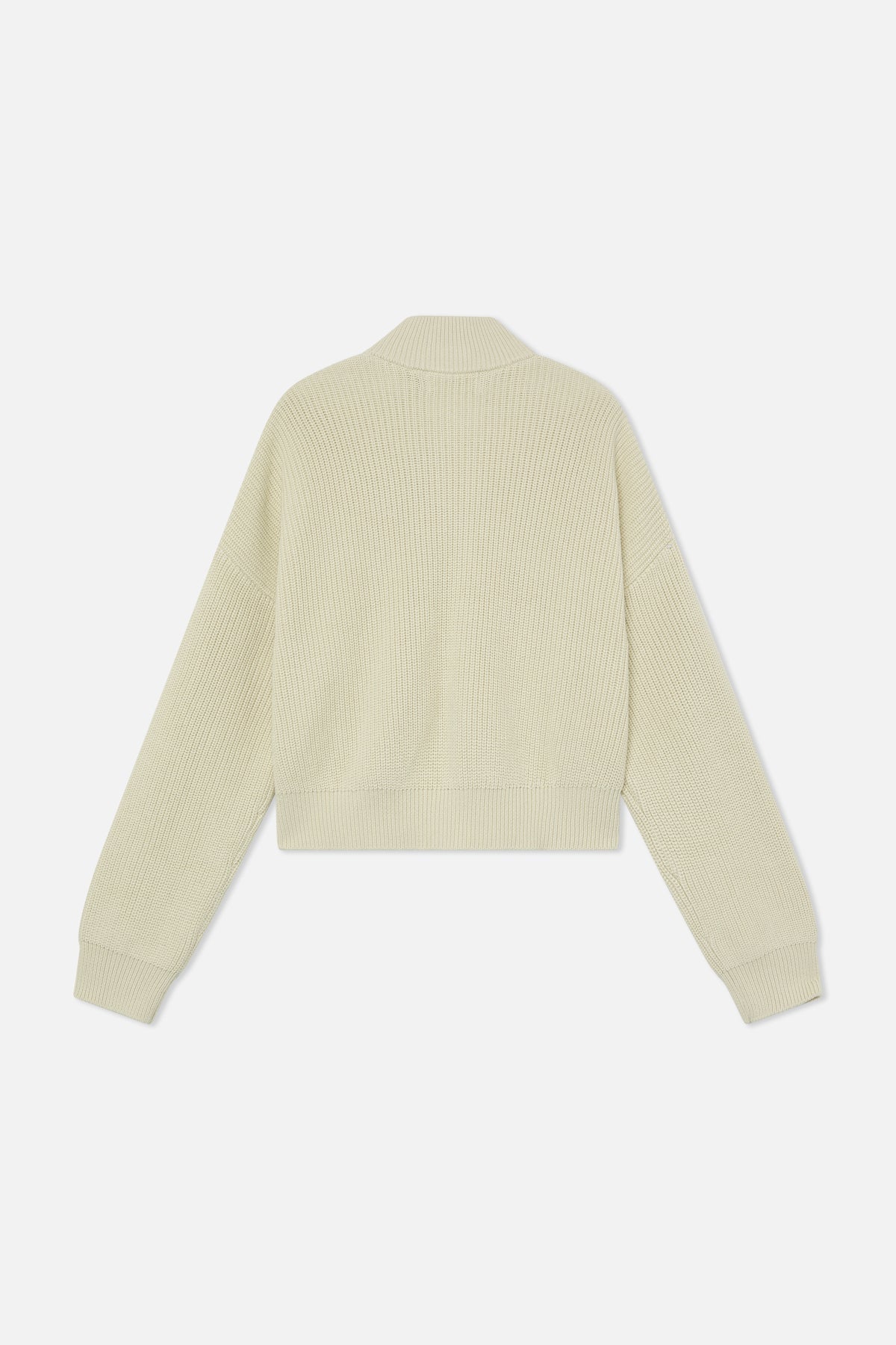 Delore Ecru Knit Zipper