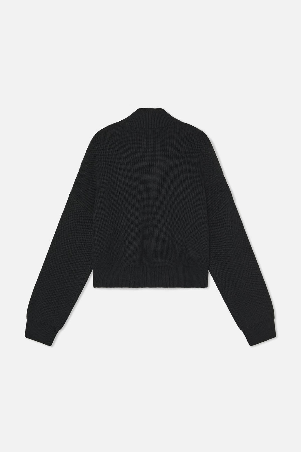 Delore Black Knit Zipper