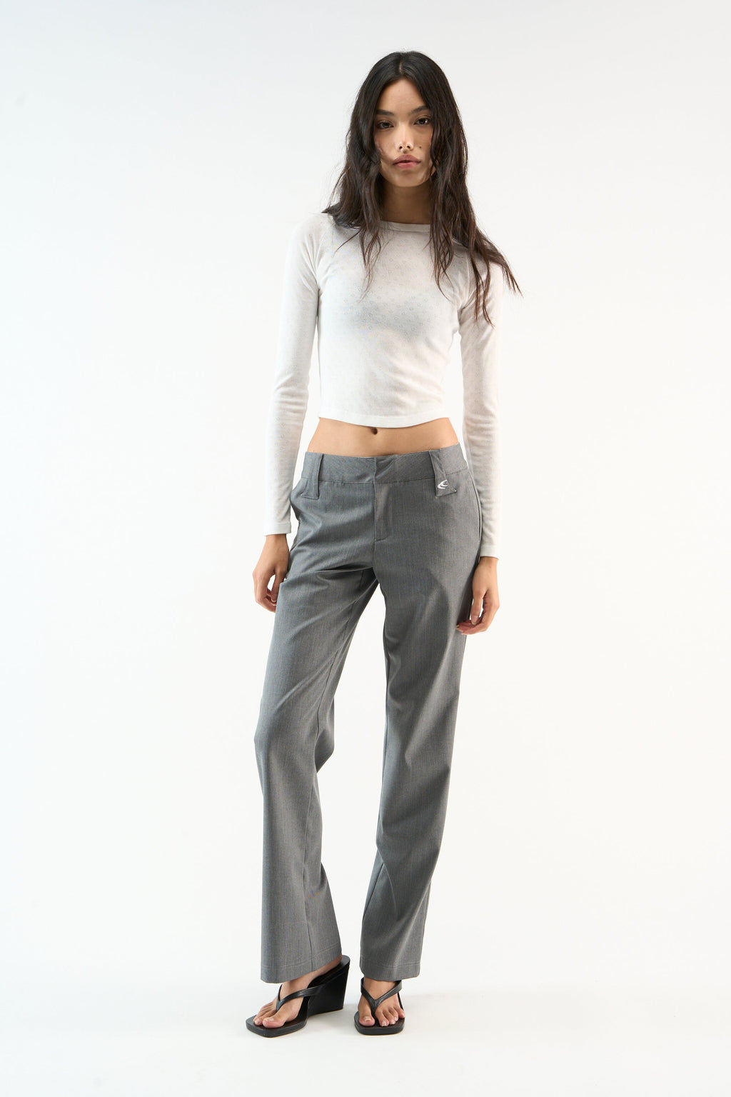 Tailoring Grey Striped Pants
