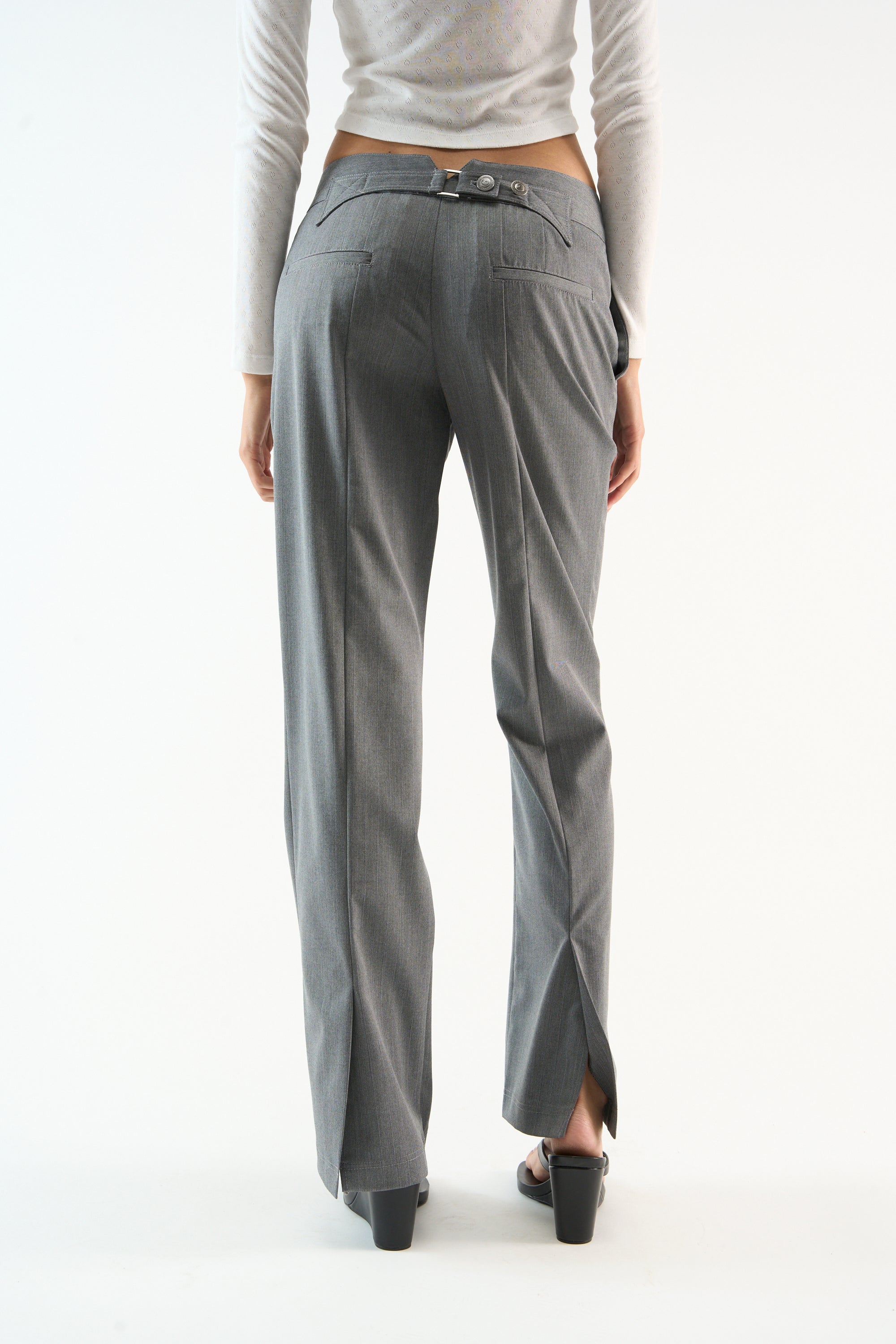 Tailoring Grey Striped Pants
