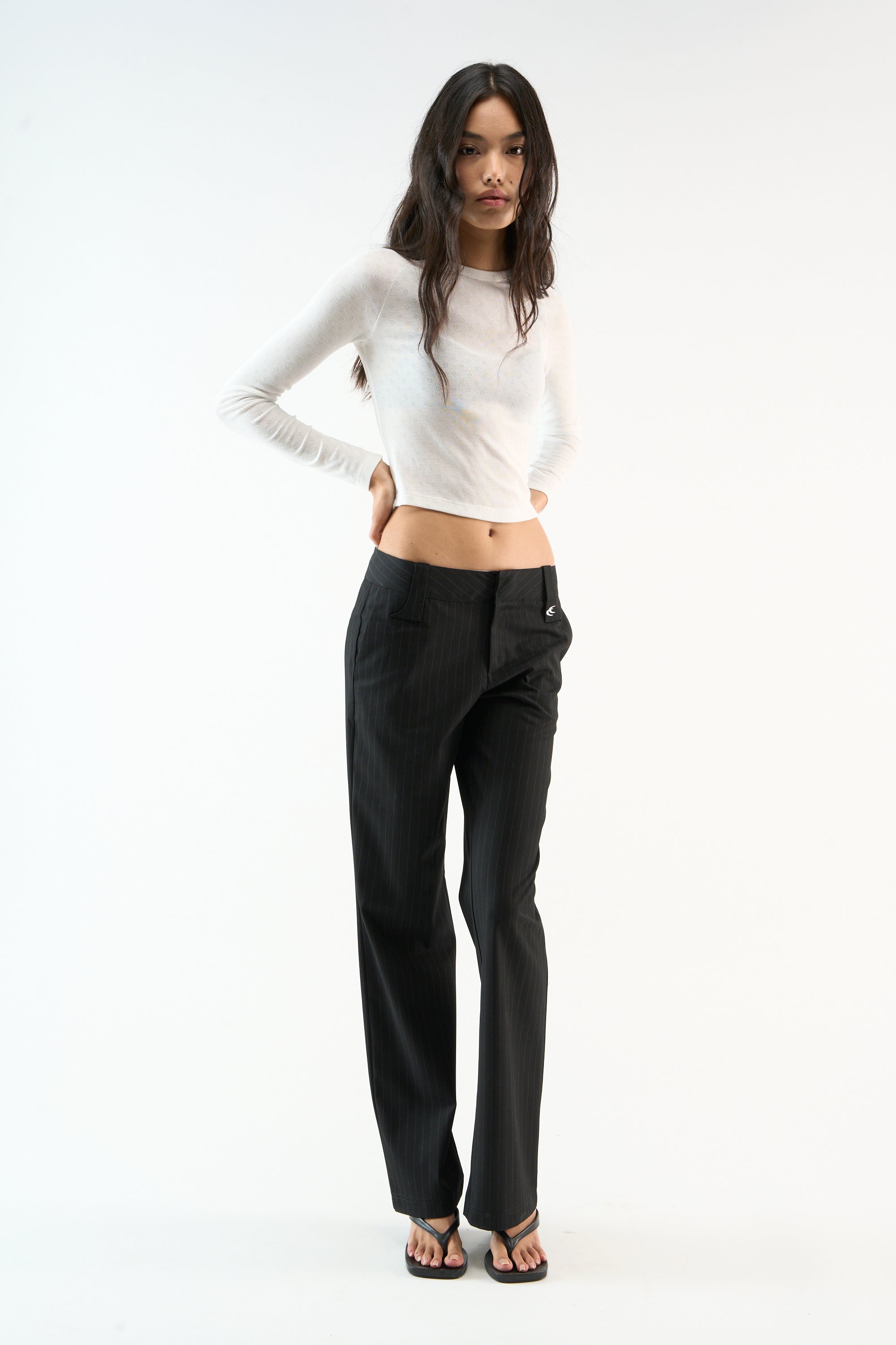 Tailoring Dark Striped Pants