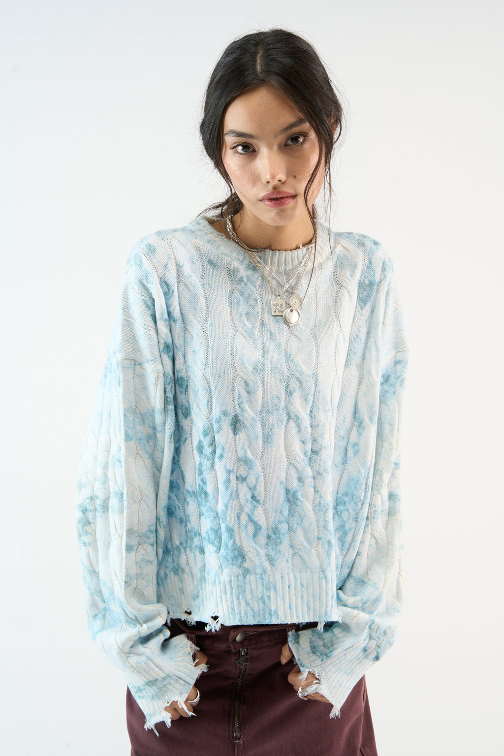 Trench Blue Snake Knit