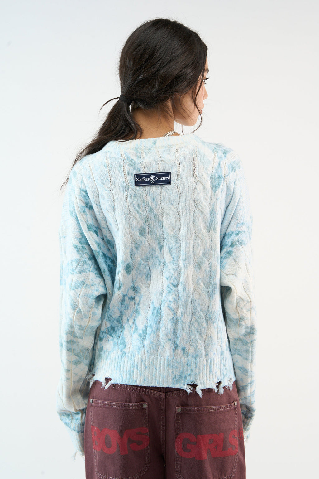 Trench Blue Snake Knit