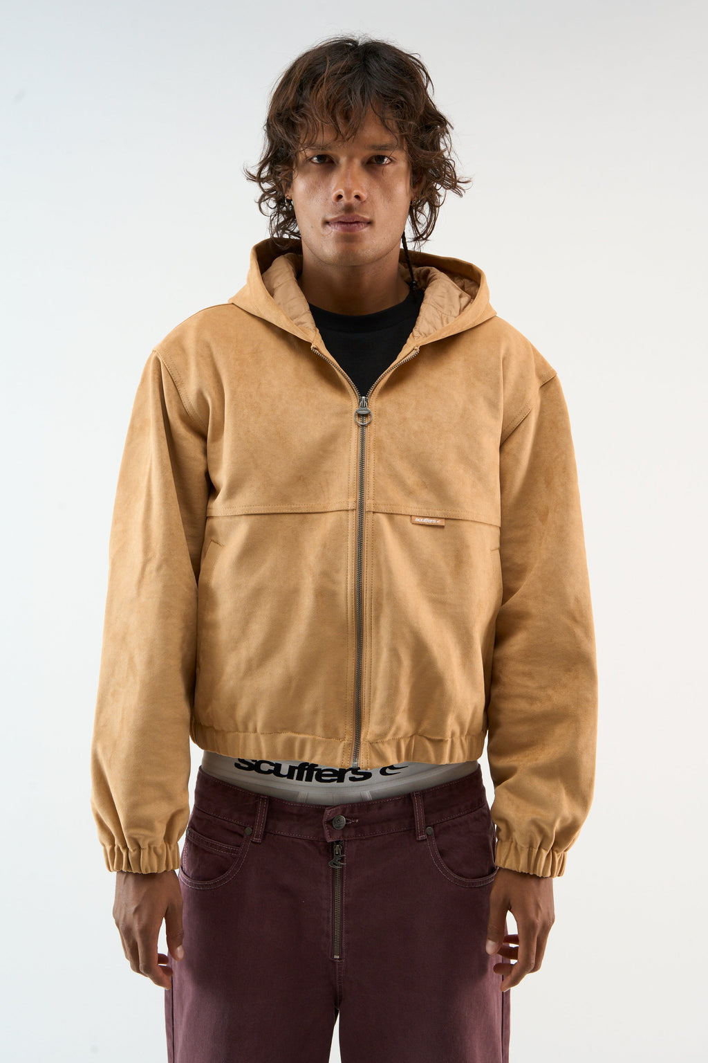 Suede Camel Work Jacket